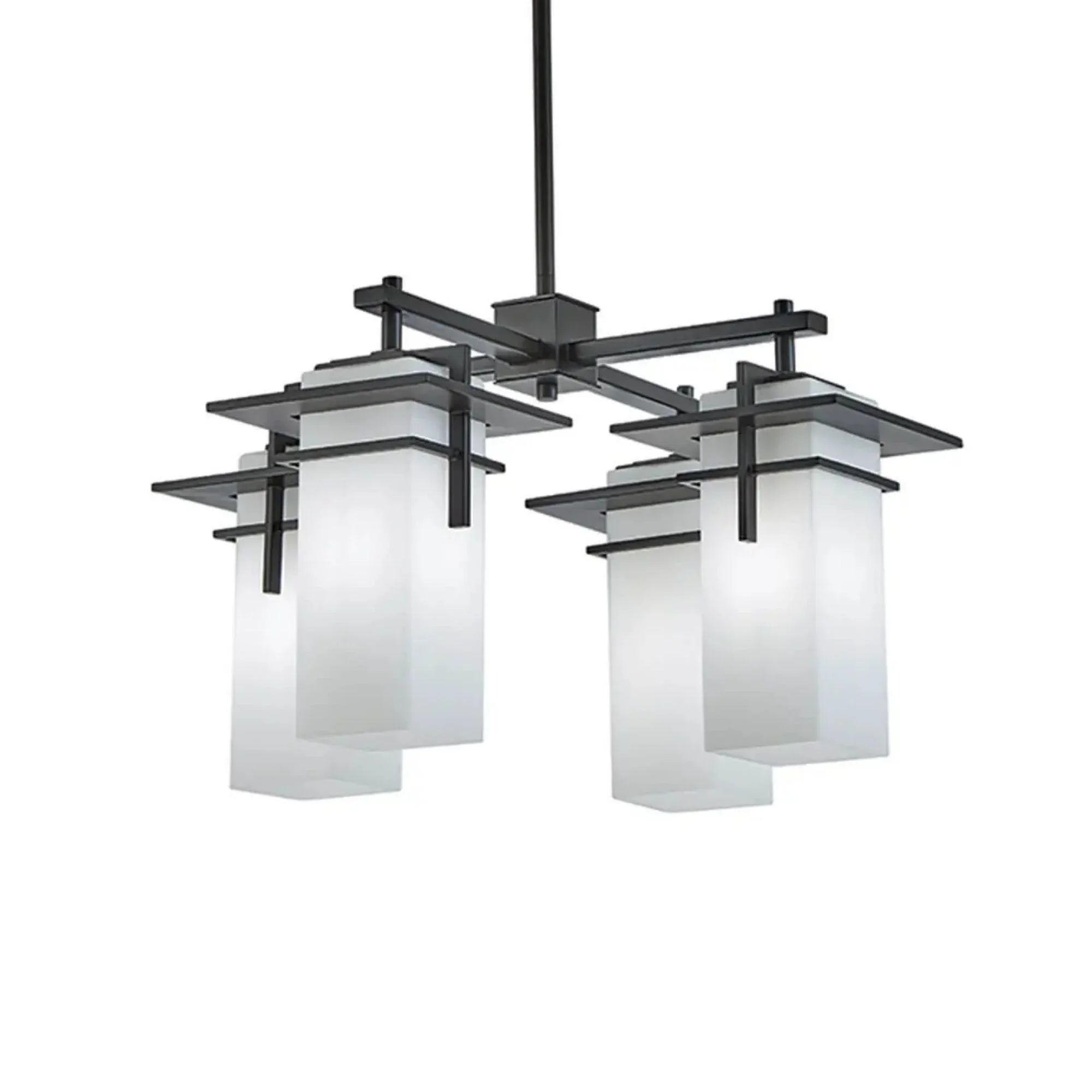 Caterham 21" 4-Light Outdoor Chandelier, Olde Bronze Finish
