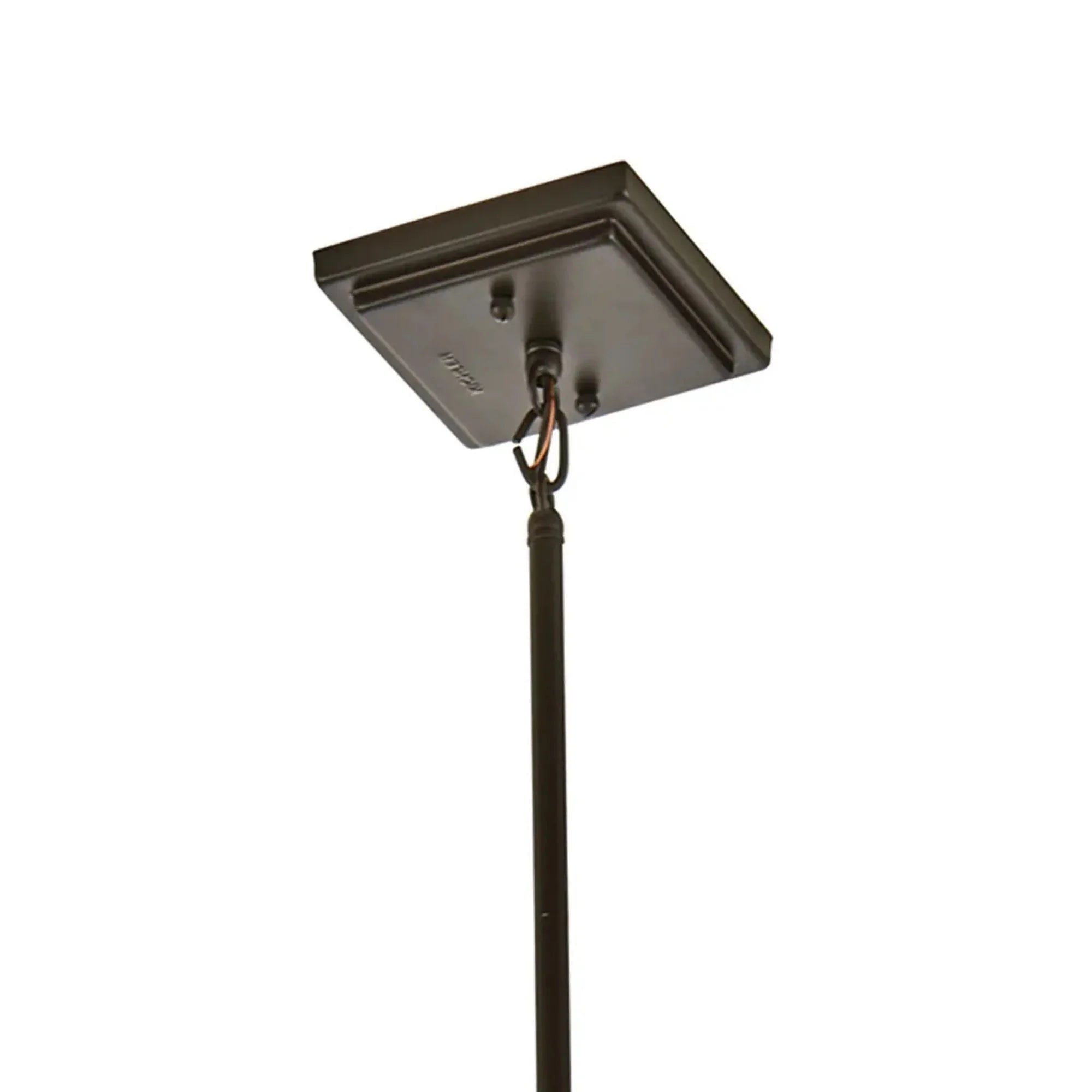 Kichler Caterham 21 in. 4-Light Outdoor Hanging Light, Olde Bronze with Satin Etched Cased Opal Glass