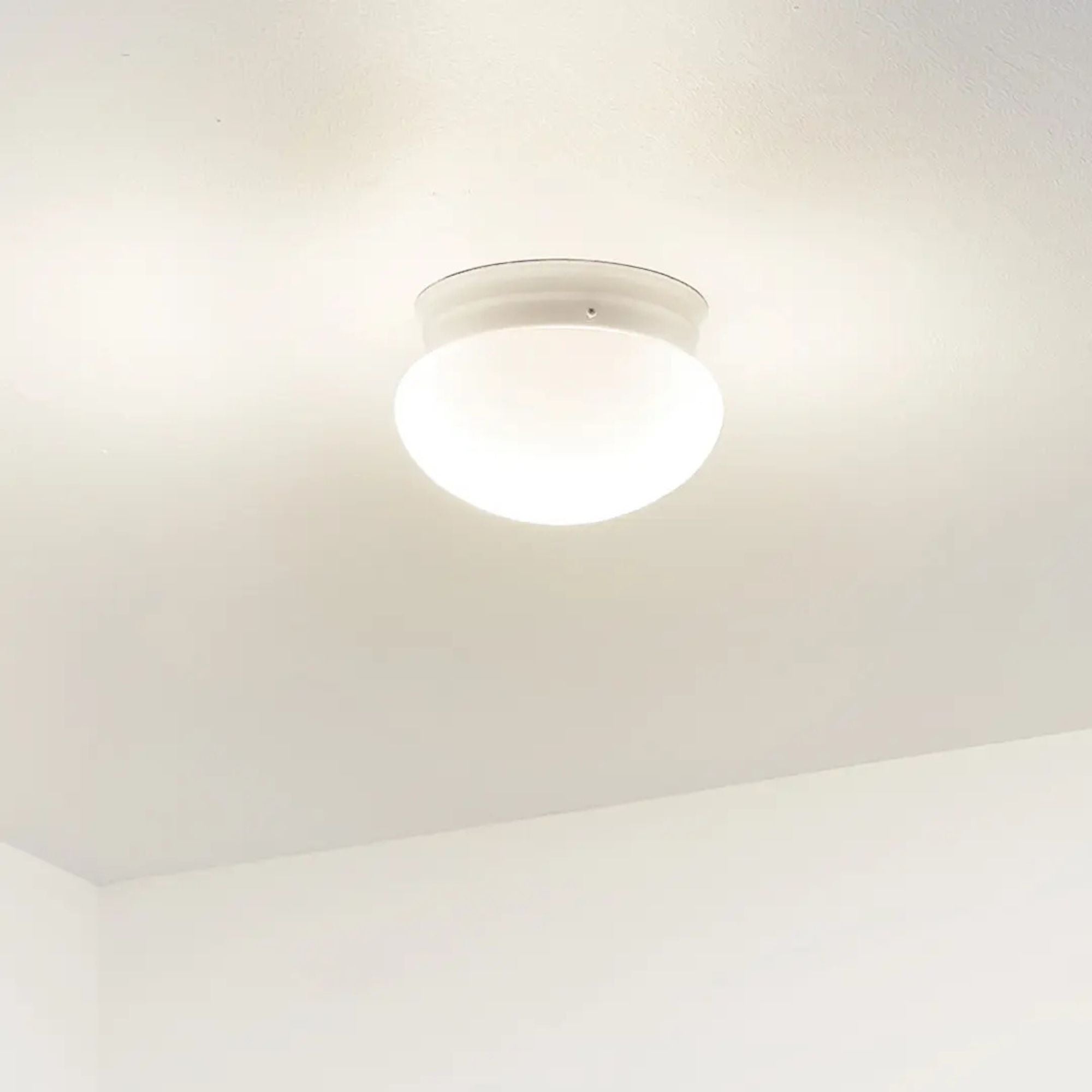 Ceiling Space 7" Flush Mount, White Finish