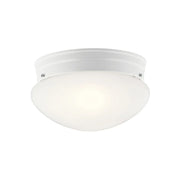 Ceiling Space 9" 2-Light Flush Mount, White Finish