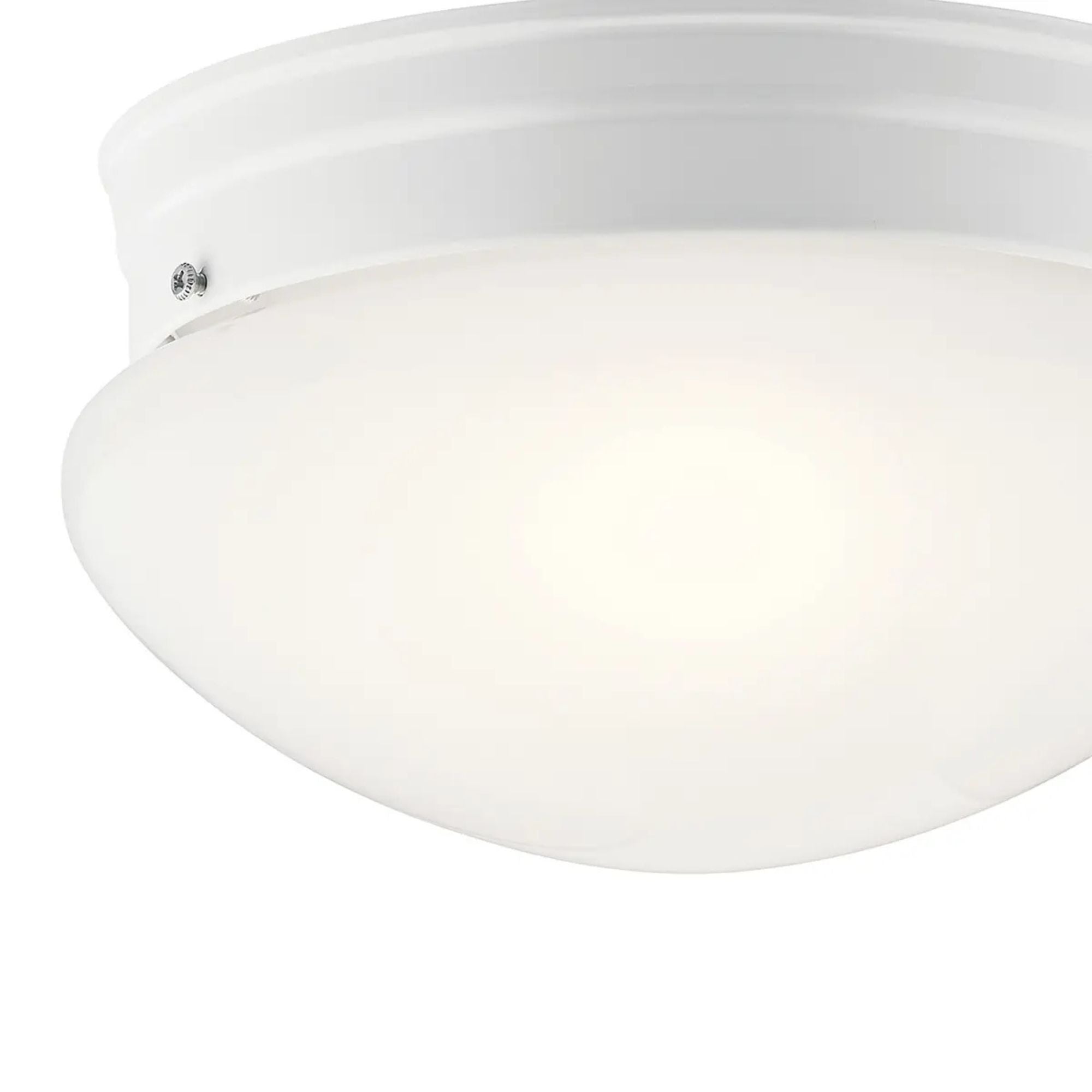 Ceiling Space 9" 2-Light Flush Mount, White Finish
