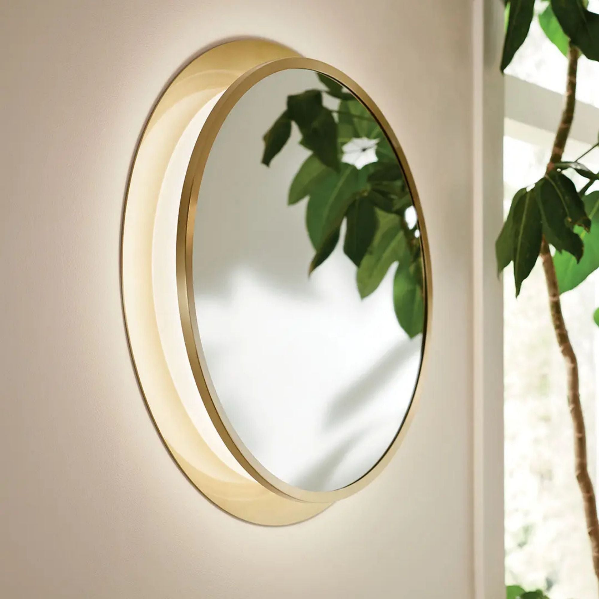 Chennai 30" LED Vanity Mirror, Gold Finish