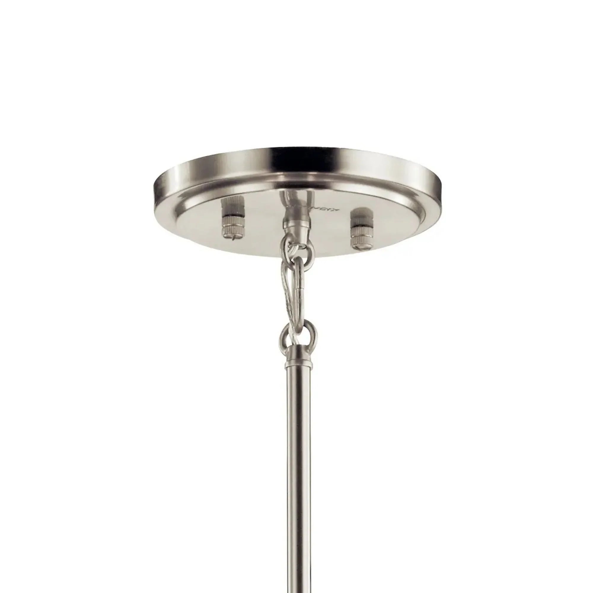 Kichler Cirus 30 in. 5-Light Pendant, Auburn Stained Finish with Fabric Drum Shade