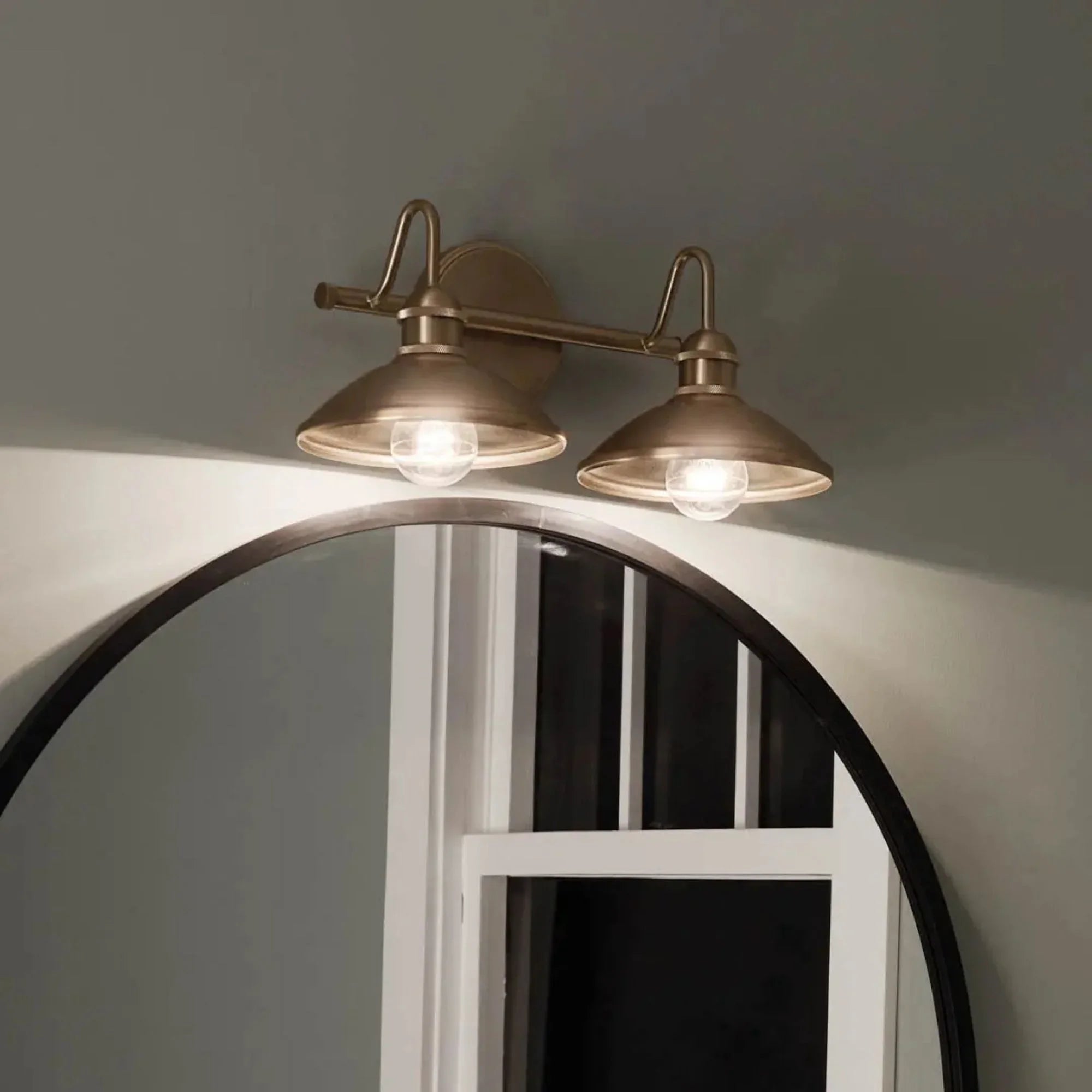 Kichler Clyde 17 in. 2-Light Vanity Light, Champagne Bronze
