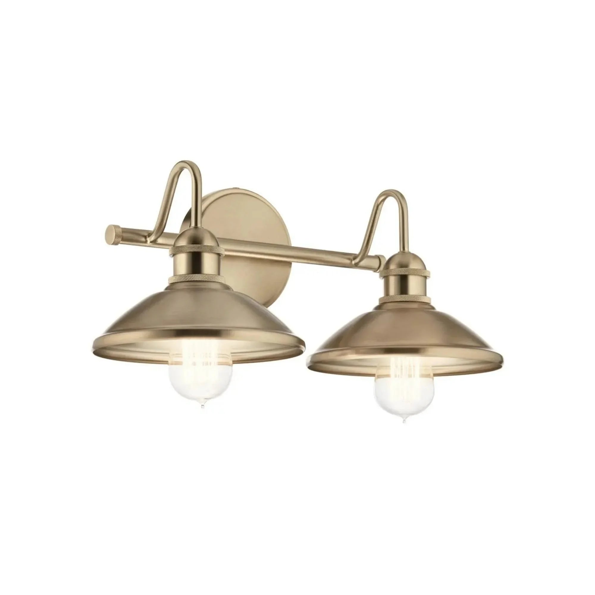 Kichler Clyde 17 in. 2-Light Vanity Light, Champagne Bronze