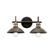 Kichler Clyde 17 in. 2-Light Vanity Light, Olde Bronze