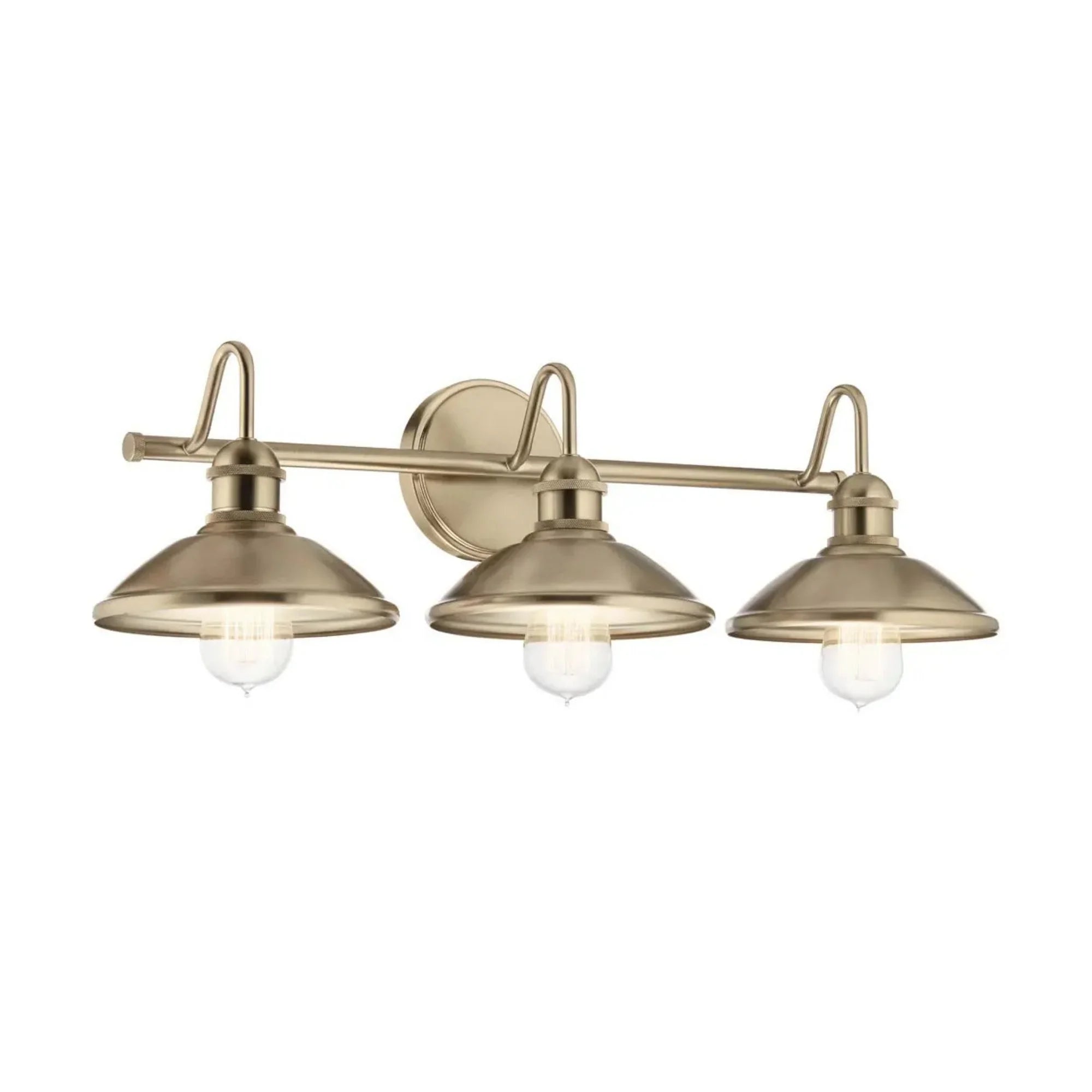 Kichler Clyde 26.5 in. 3-Light Vanity Light, Champagne Bronze