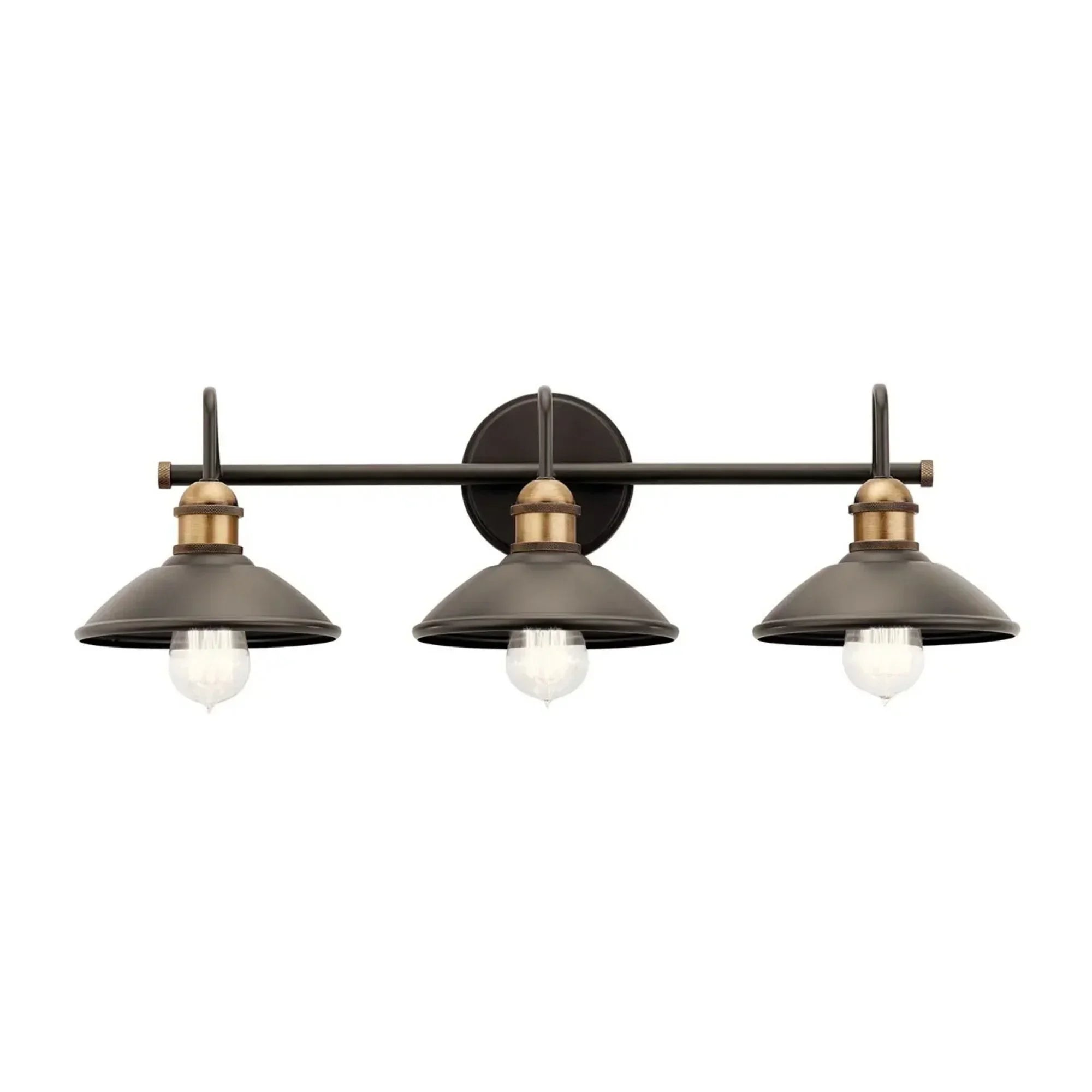 Kichler Clyde 26.25 in. 3-Light Vanity Light, Olde Bronze