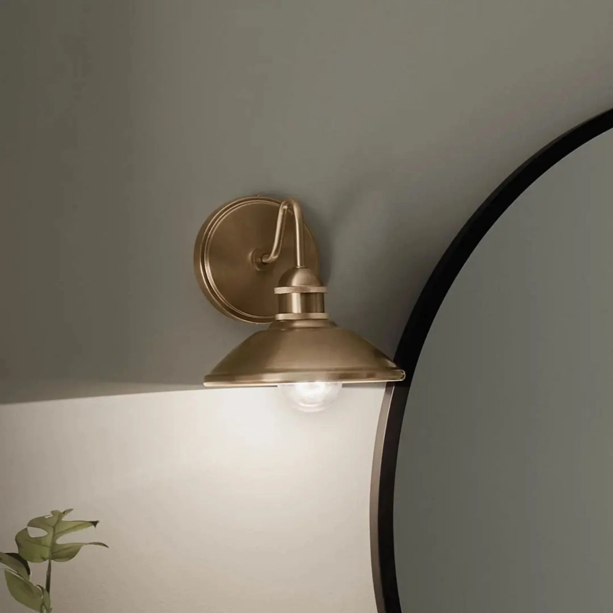 Clyde 8" Wall Sconce, Champagne Bronze Finish