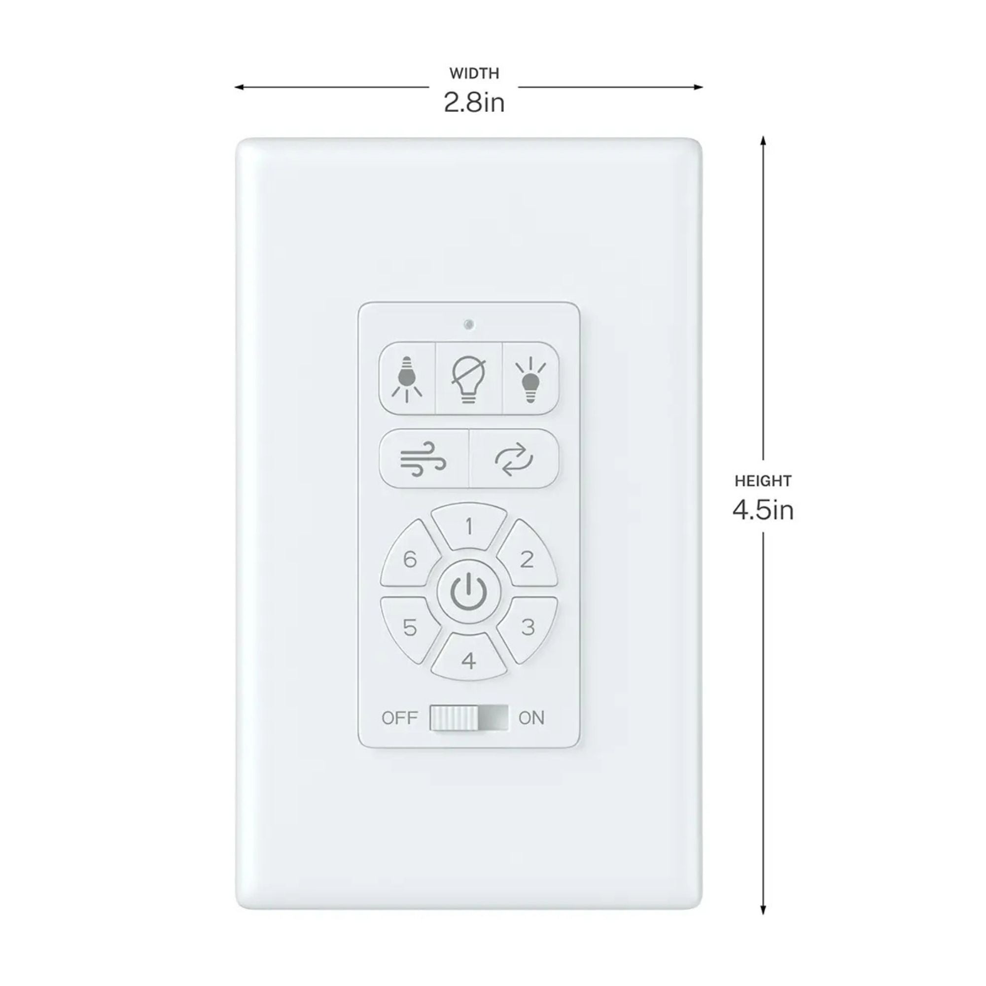 Kichler Ceiling Fan DC Wall 65K Full Function Wall Control