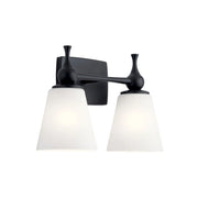 Cosabella 15" 2-Light Bath Vanity Light, Black Finish