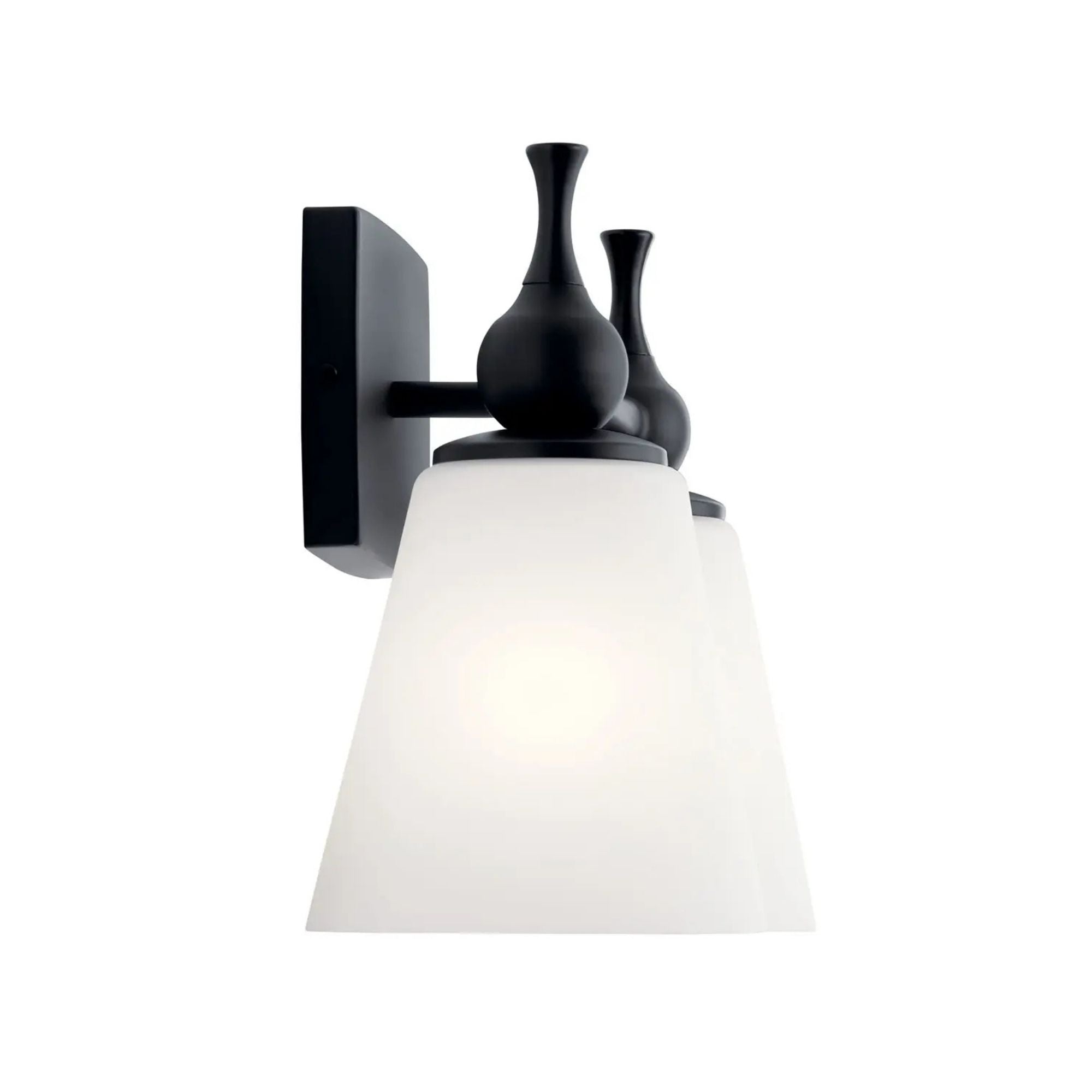 Cosabella 15" 2-Light Bath Vanity Light, Black Finish