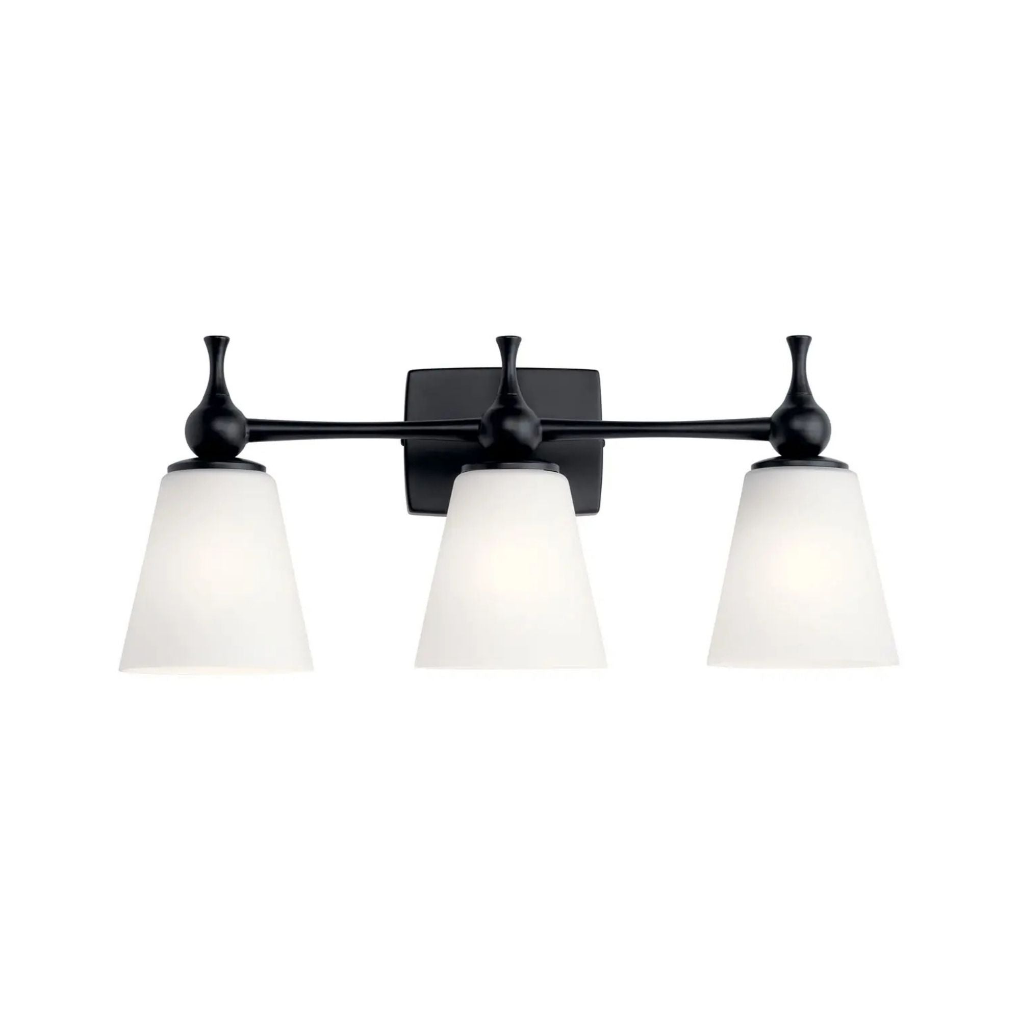 Cosabella 24" 3-Light Bath Vanity Light, Black Finish