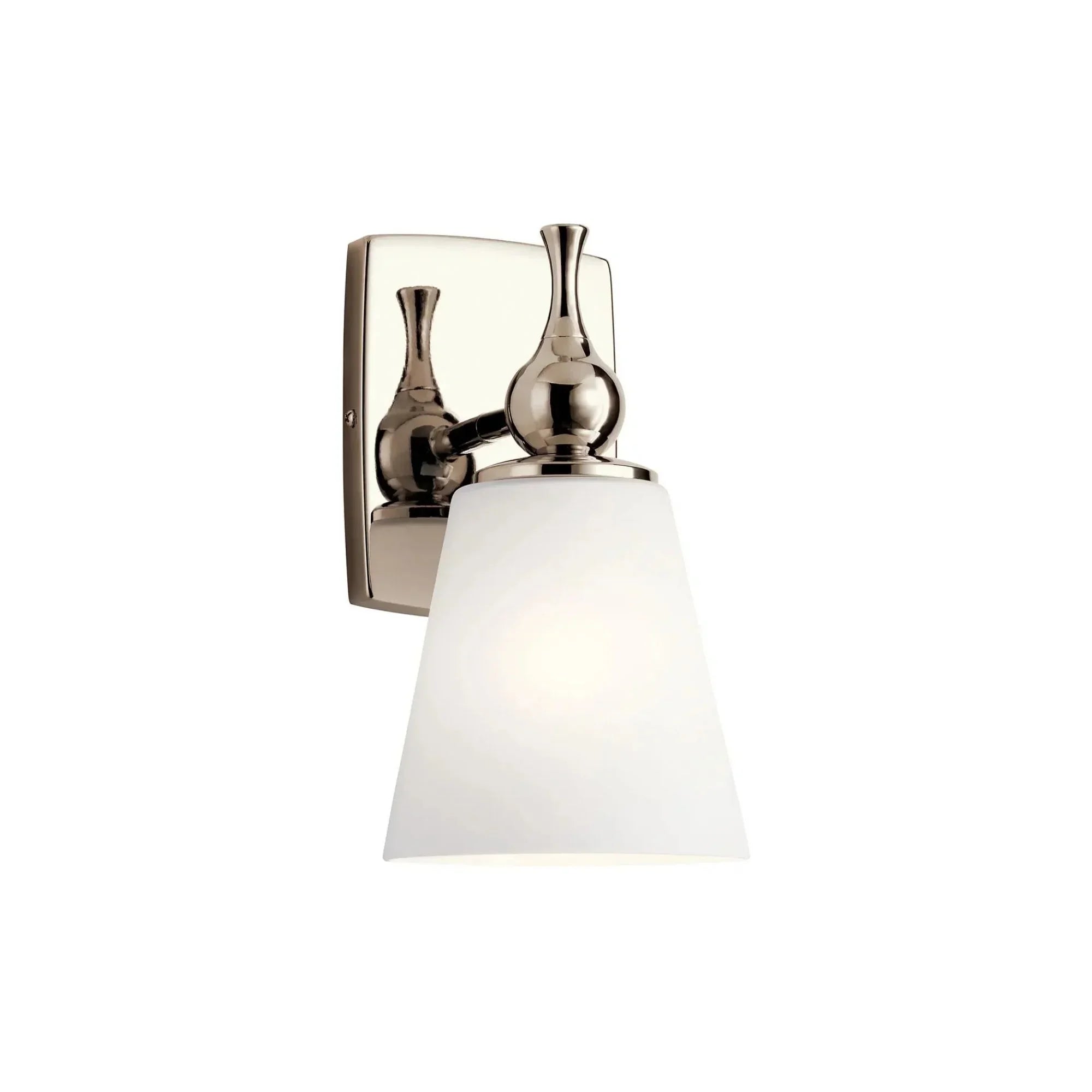 Kichler Cosabella 10.5 in. Wall Sconce, Polished Nickel with Satin Etched Case Opal Glass
