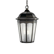 Courtyard 21" 3-Light Outdoor Pendant, Rubbed Bronze Finish