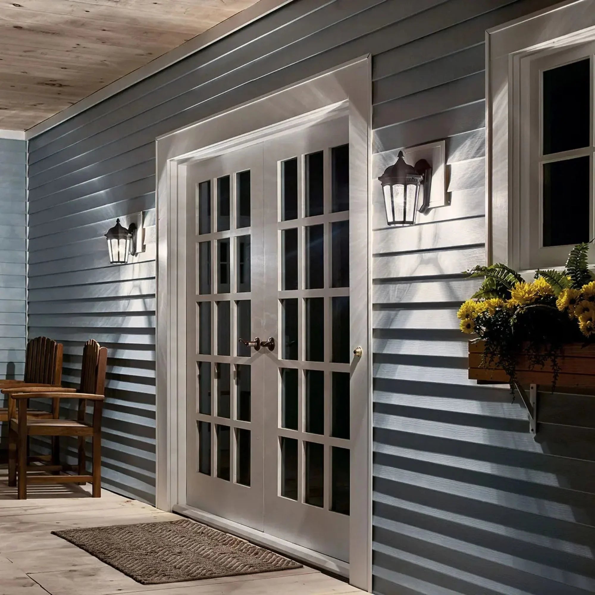 Courtyard 11" Outdoor Wall Light, Rubbed Bronze Finish