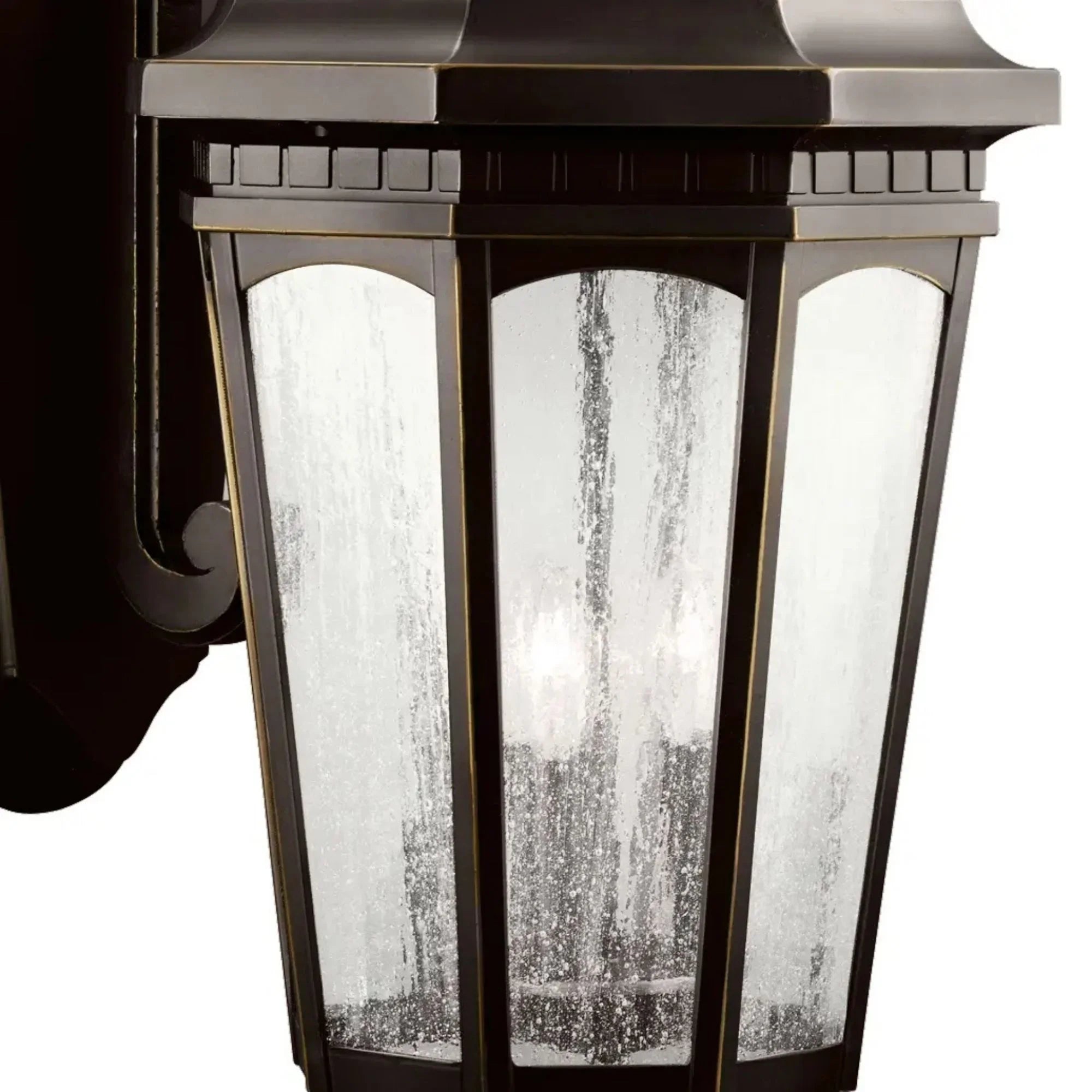 Courtyard 27" 3-Light Outdoor Wall Light, Rubbed Bronze Finish