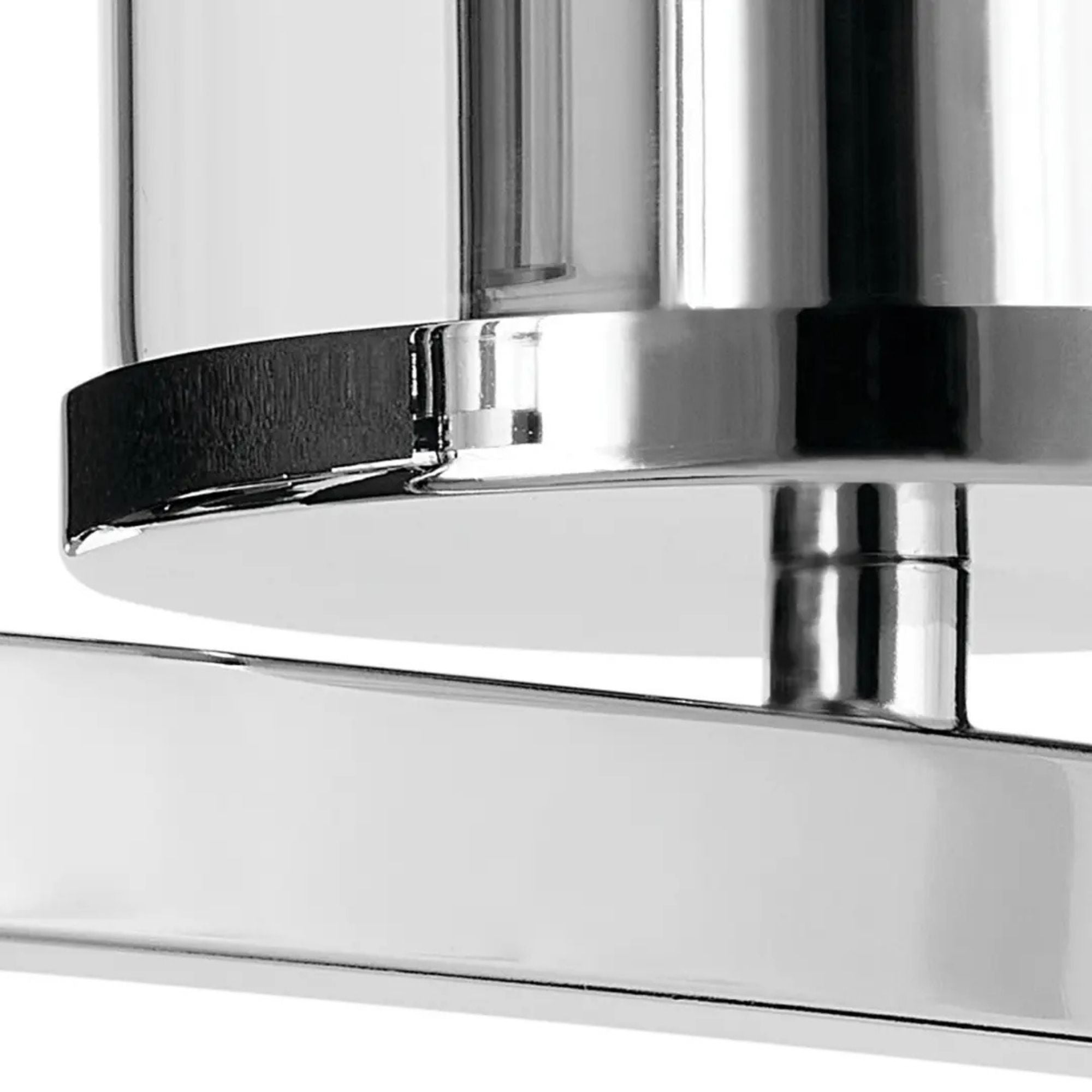 Crosby 15" 2-Light Bath Vanity Light, Chrome Finish, Etched Glass