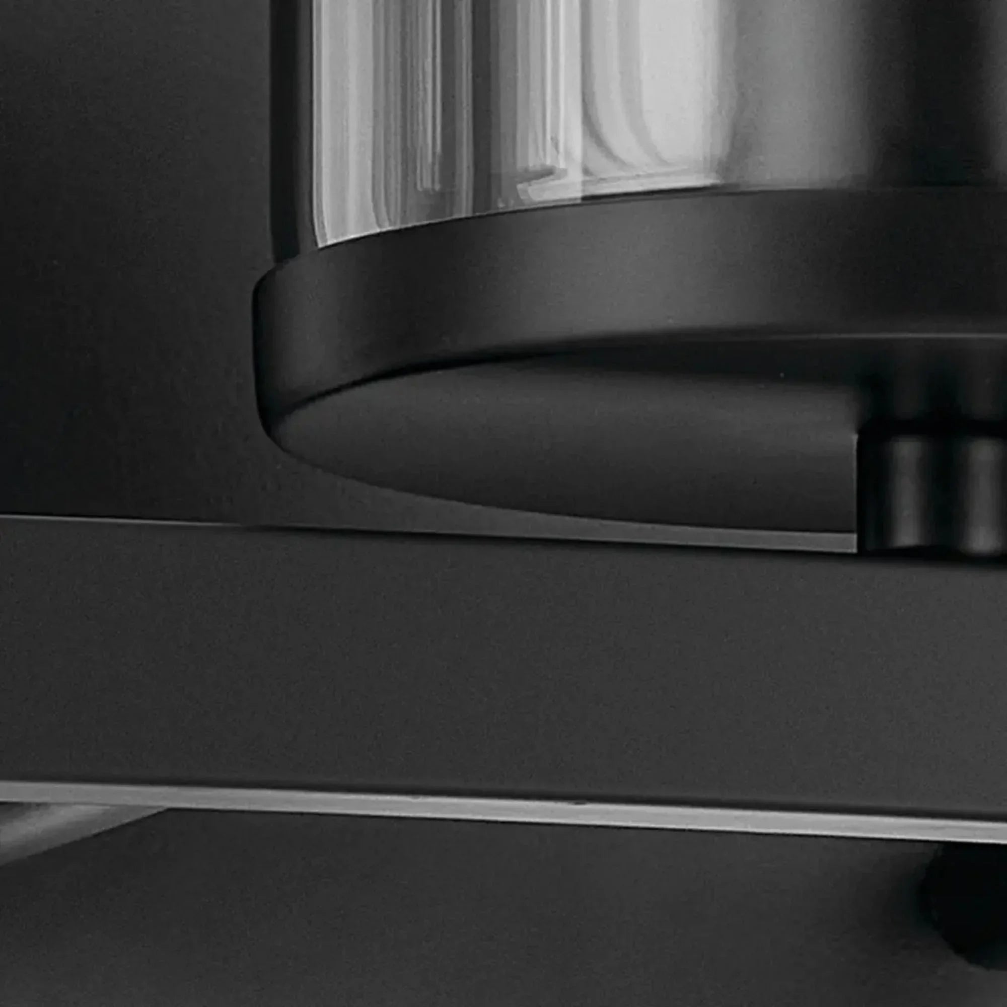 Crosby 23" 3-Light Bath Vanity Light, Black Finish, Etched Glass