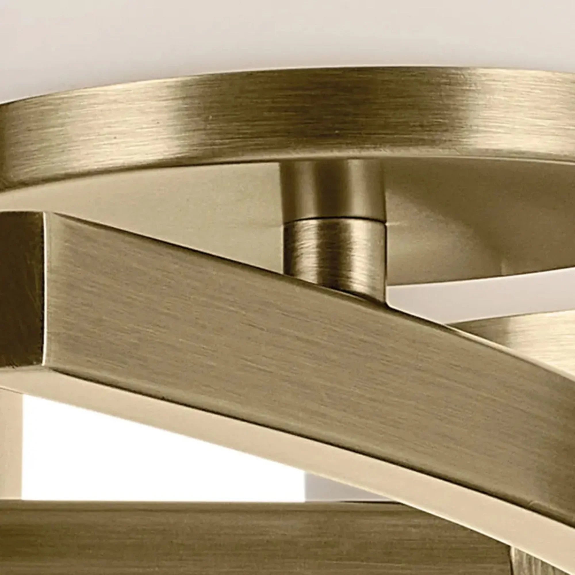 Kichler Lighting - Crosby 23" 3-Light Bath Vanity Light, Natural Brass Finish, Etched Glass | Bees Lighting