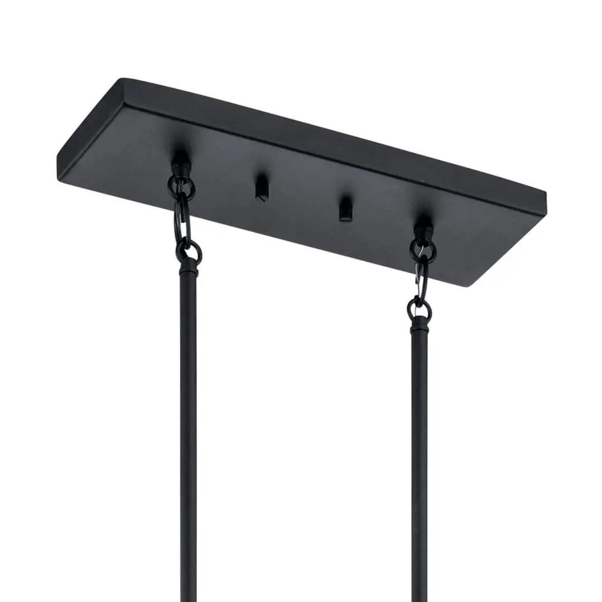 Crosby 42" 5-Light Linear Chandelier, Black Finish - Bees Lighting