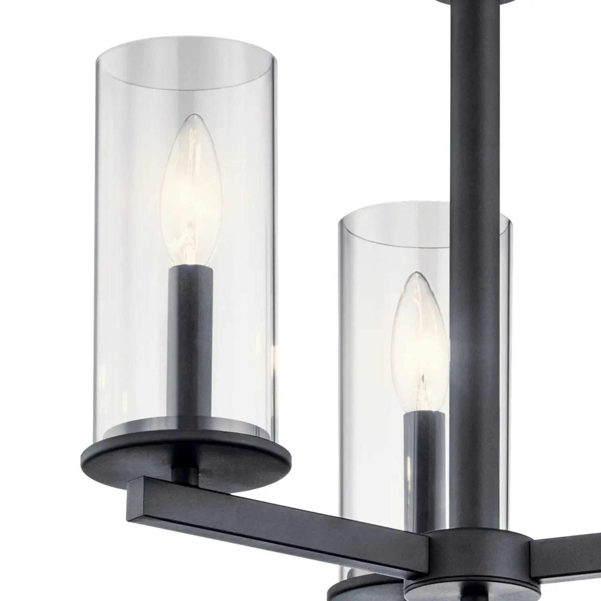 Crosby 18" 3-Light Chandelier, Black Finish