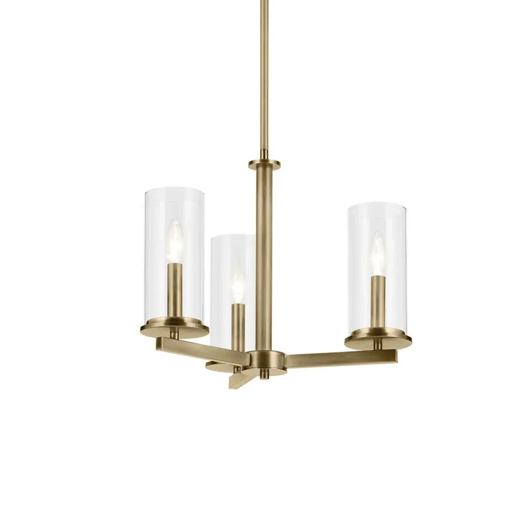 Kichler Lighting - Crosby 18" 3-Light Convertible Chandelier/Semi Flush | Bees Lighting