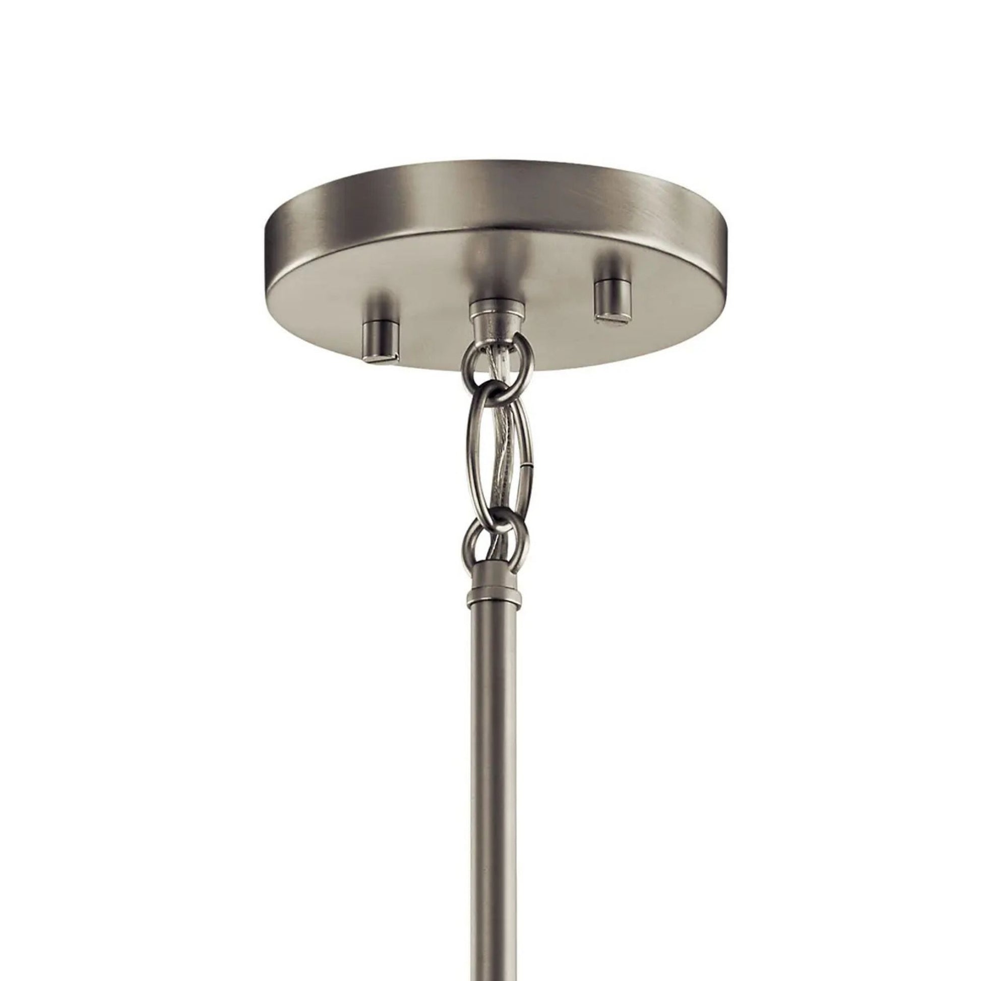 Crosby 18" 3-Light Chandelier, Brushed Nickel Finish - Bees Lighting