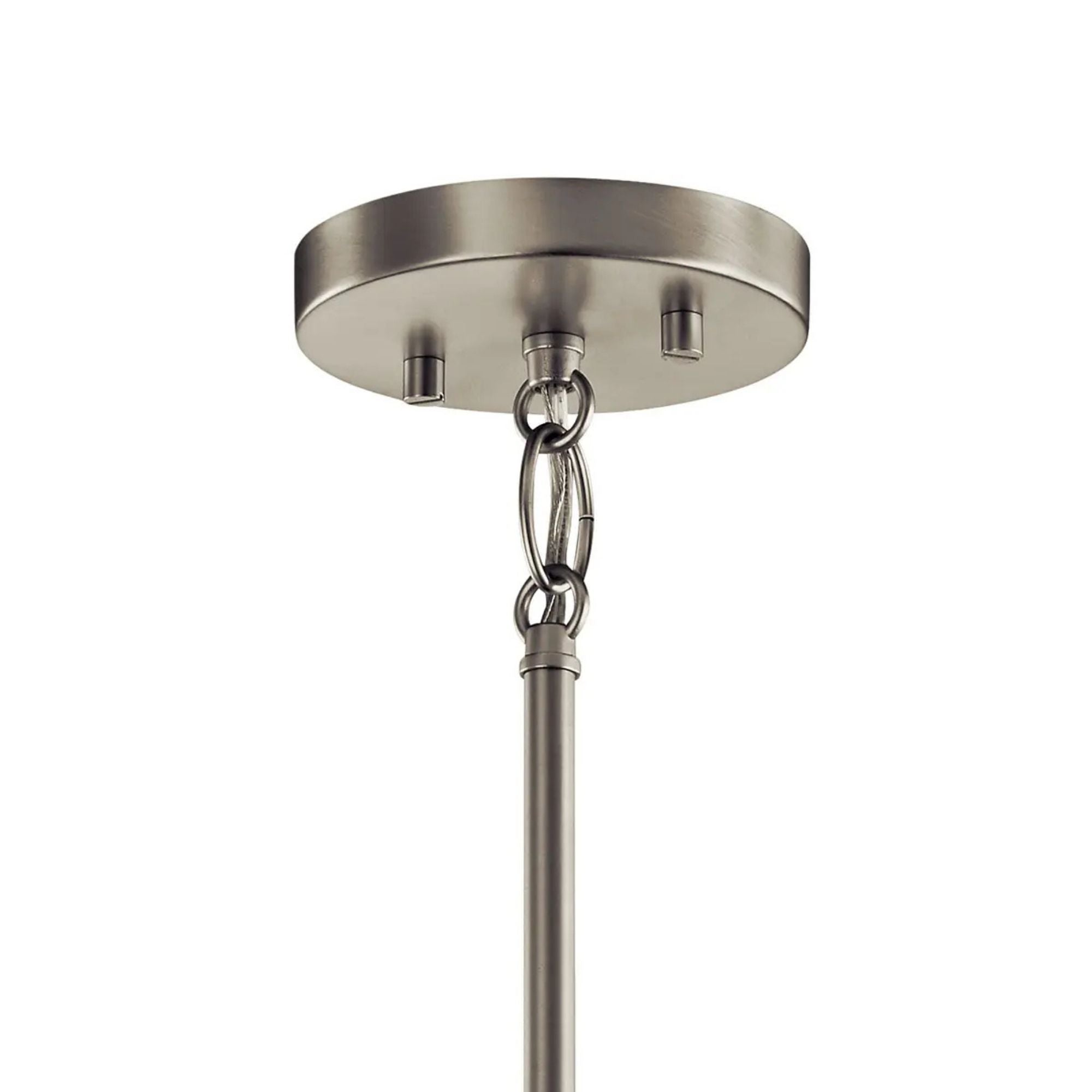 Crosby 18" 3-Light Chandelier, Brushed Nickel Finish - Bees Lighting