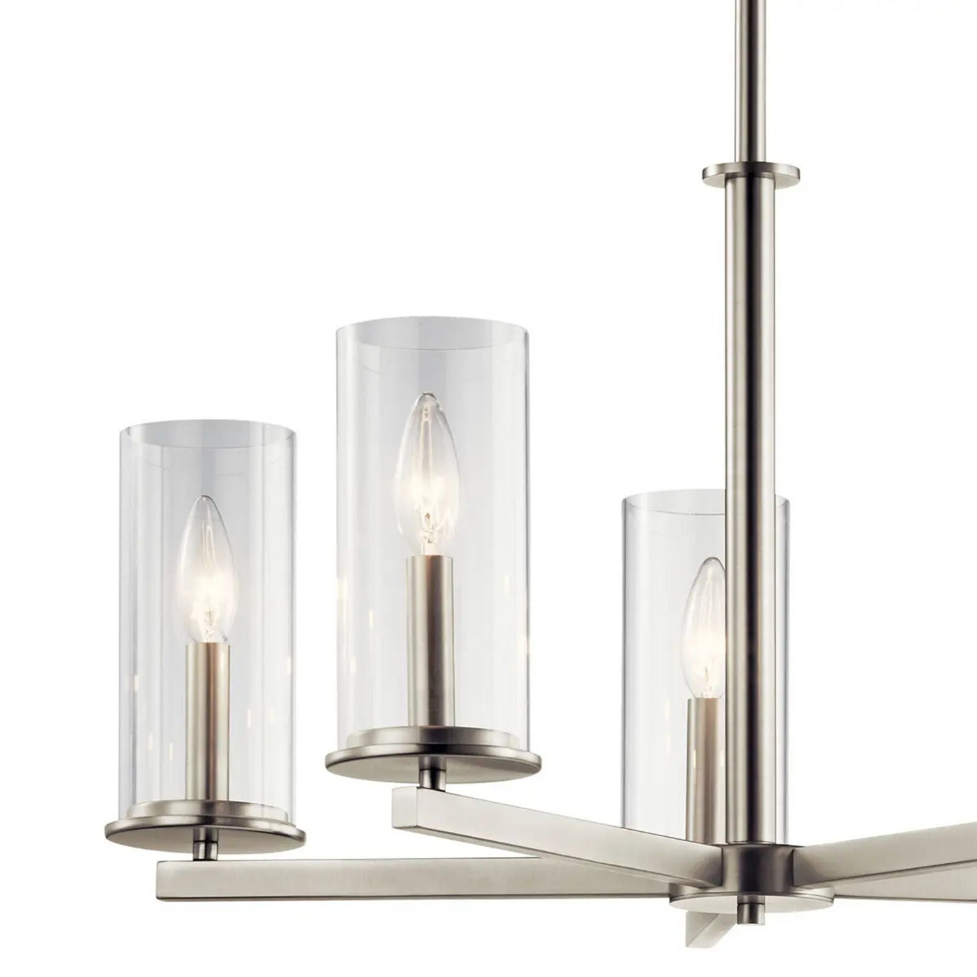 Crosby 26" 5-Light Chandelier, Brushed Nickel Finish
