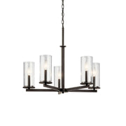 Crosby 26" 5-Light Chandelier, Olde Bronze Finish