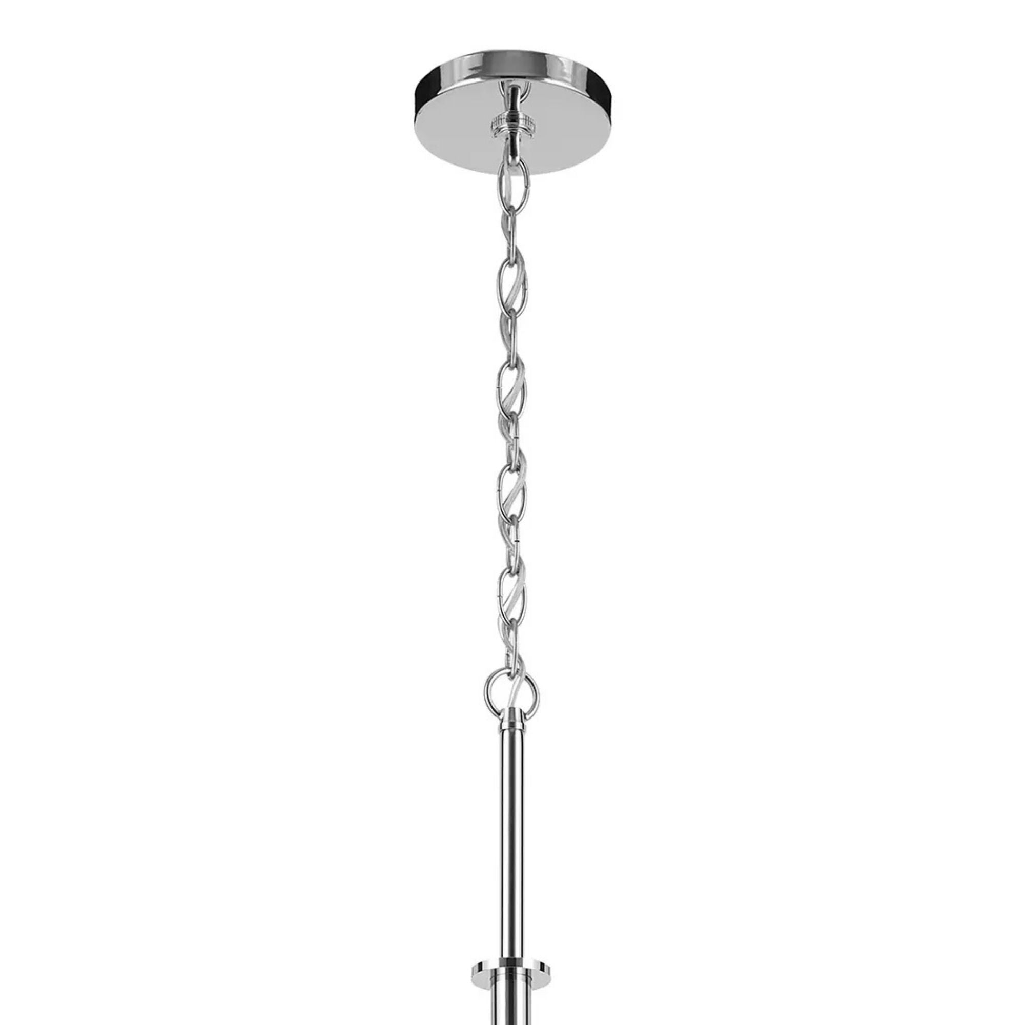 Crosby 32" 9-Light Chandelier, Chrome Finish