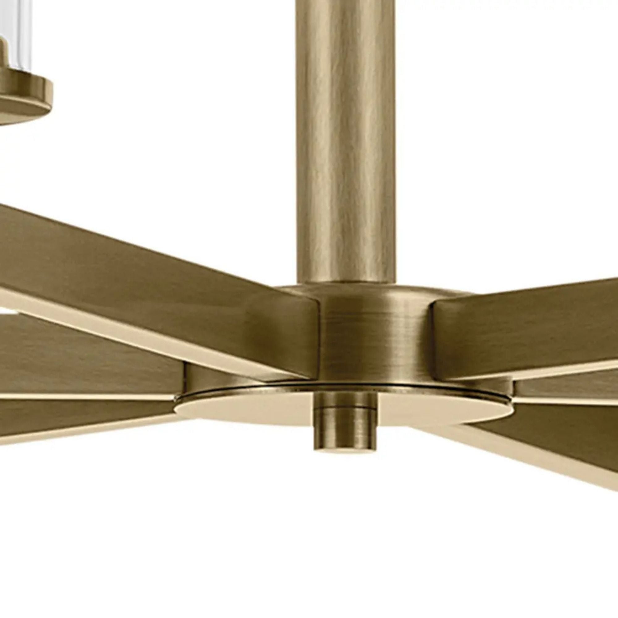 Crosby 32" 9-Light Chandelier, Natural Brass Finish