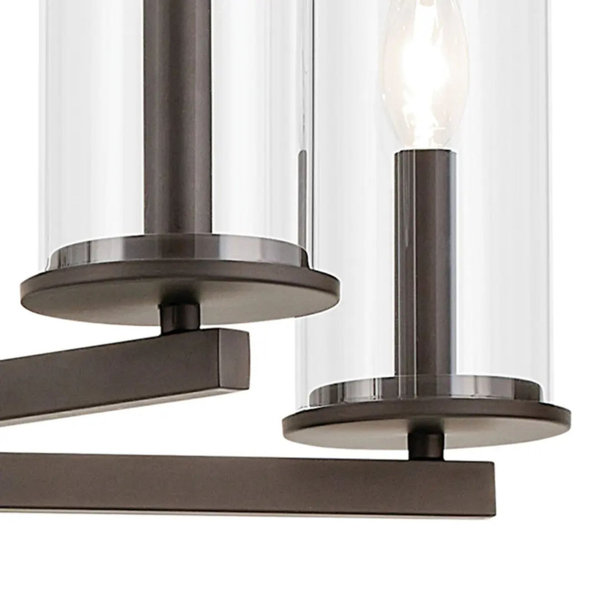 Crosby 32" 9-Light Chandelier, Brushed Nickel Finish - Bees Lighting