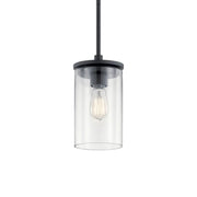 Crosby 6" Mini Pendant, Black Finish