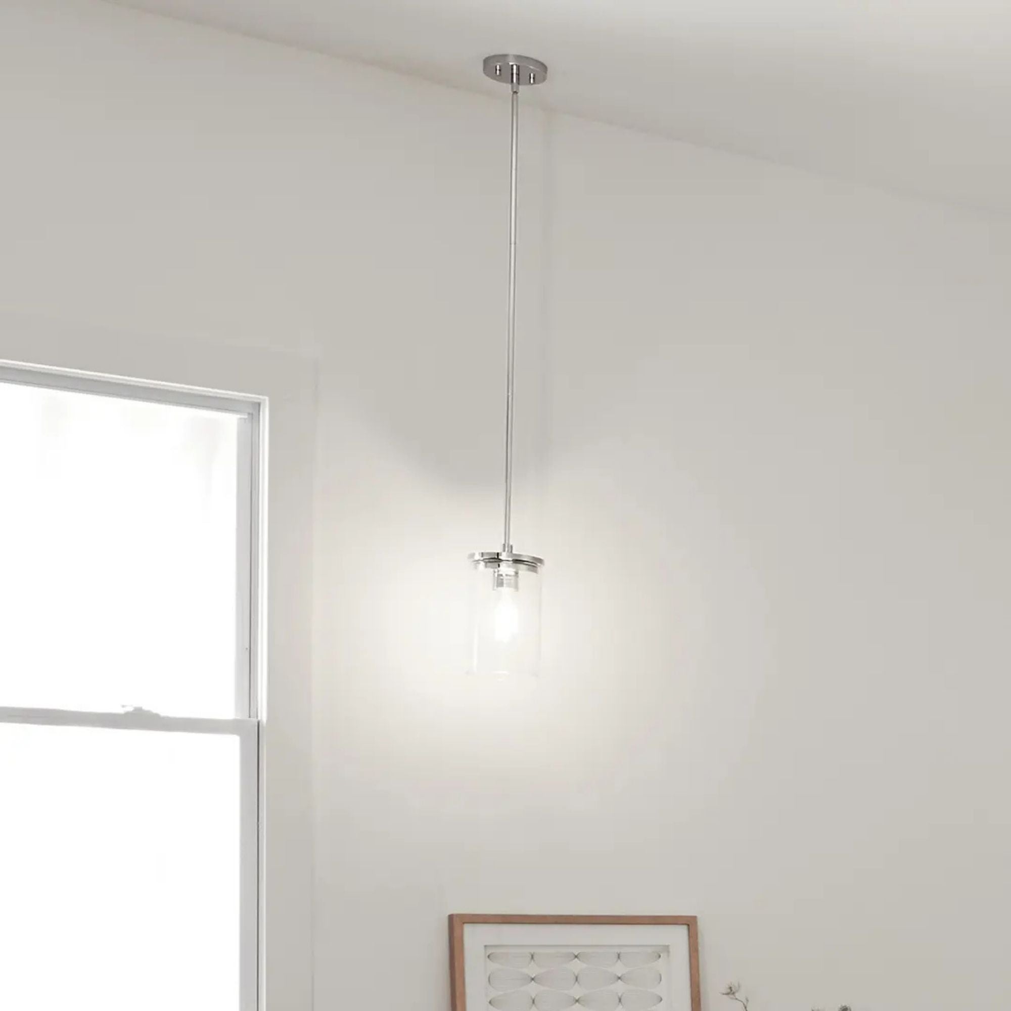 Crosby 6" Mini Pendant, Chrome Finish