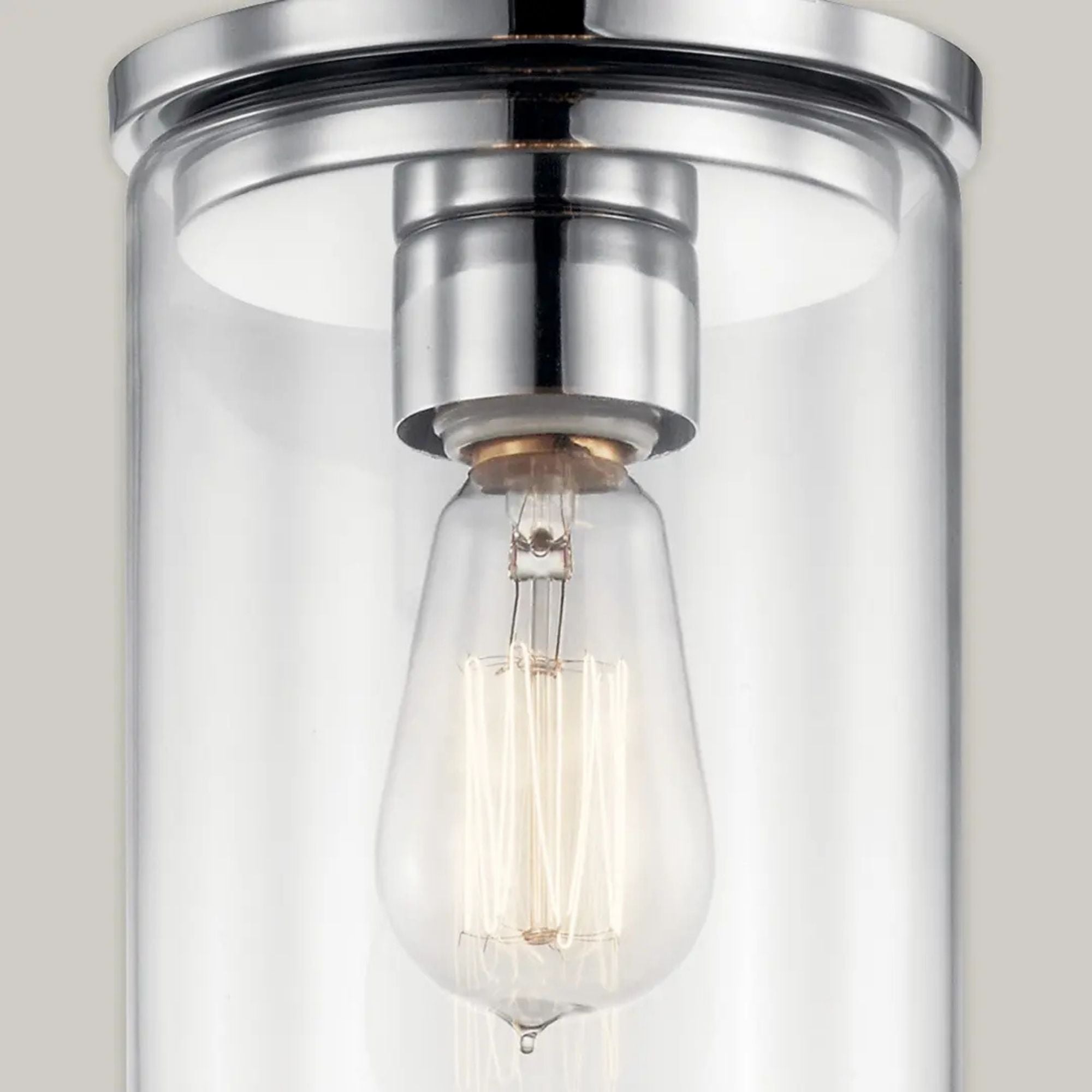 Crosby 6" Mini Pendant, Chrome Finish