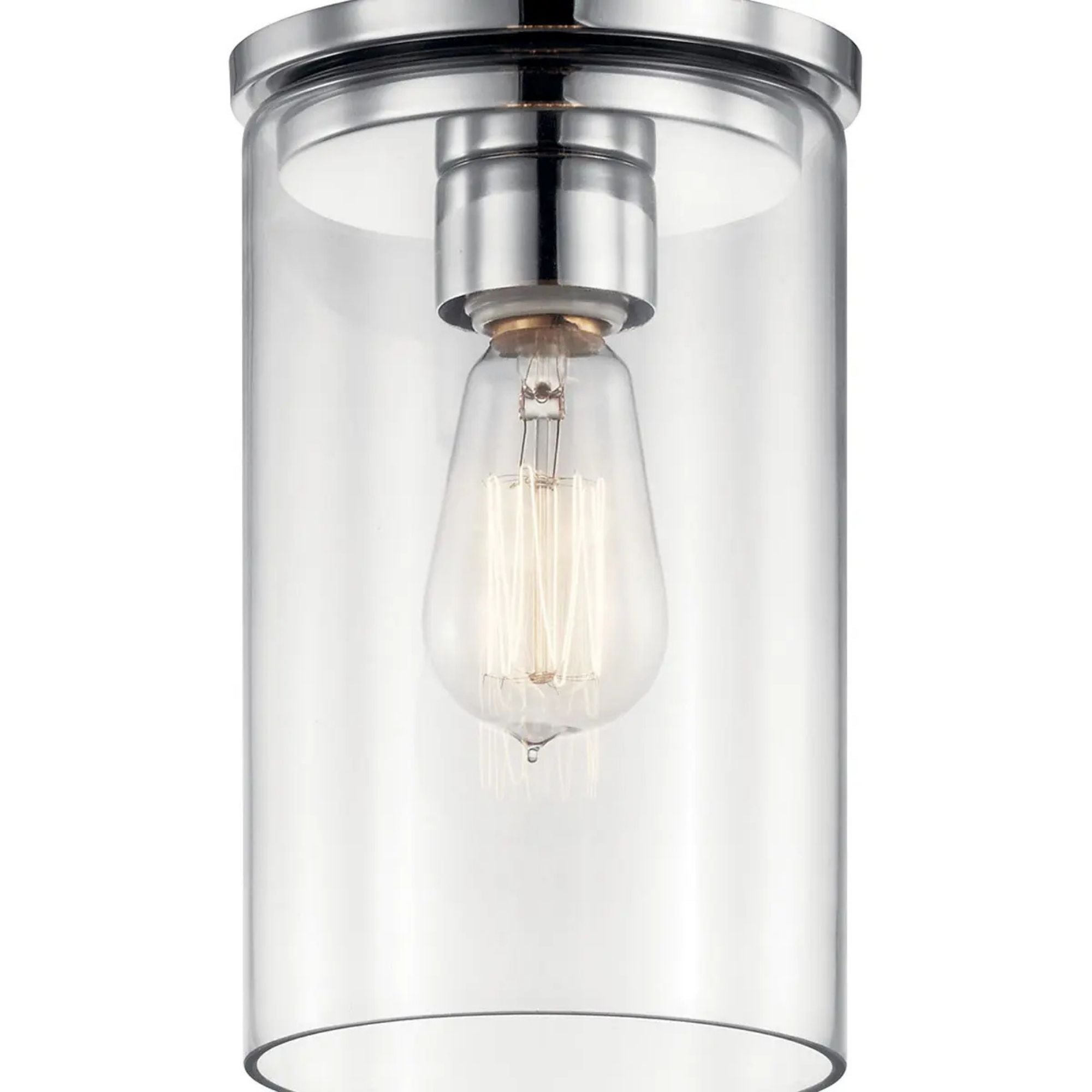 Crosby 6" Mini Pendant, Chrome Finish