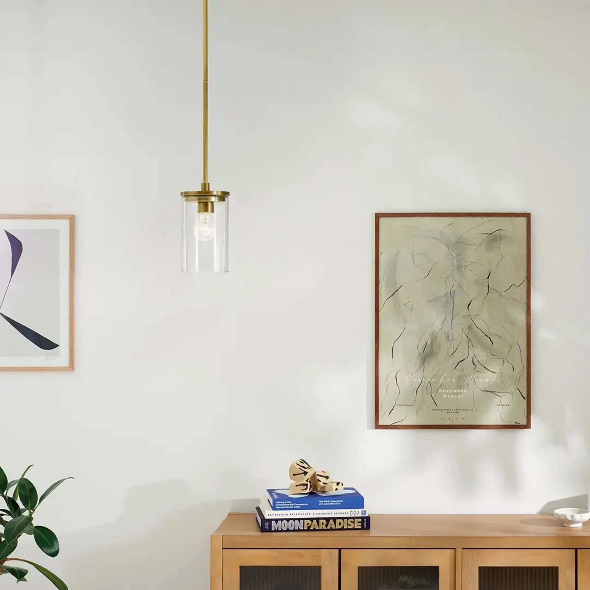 Kichler Lighting - Crosby 6" Mini Pendant, Natural Brass Finish | Bees Lighting
