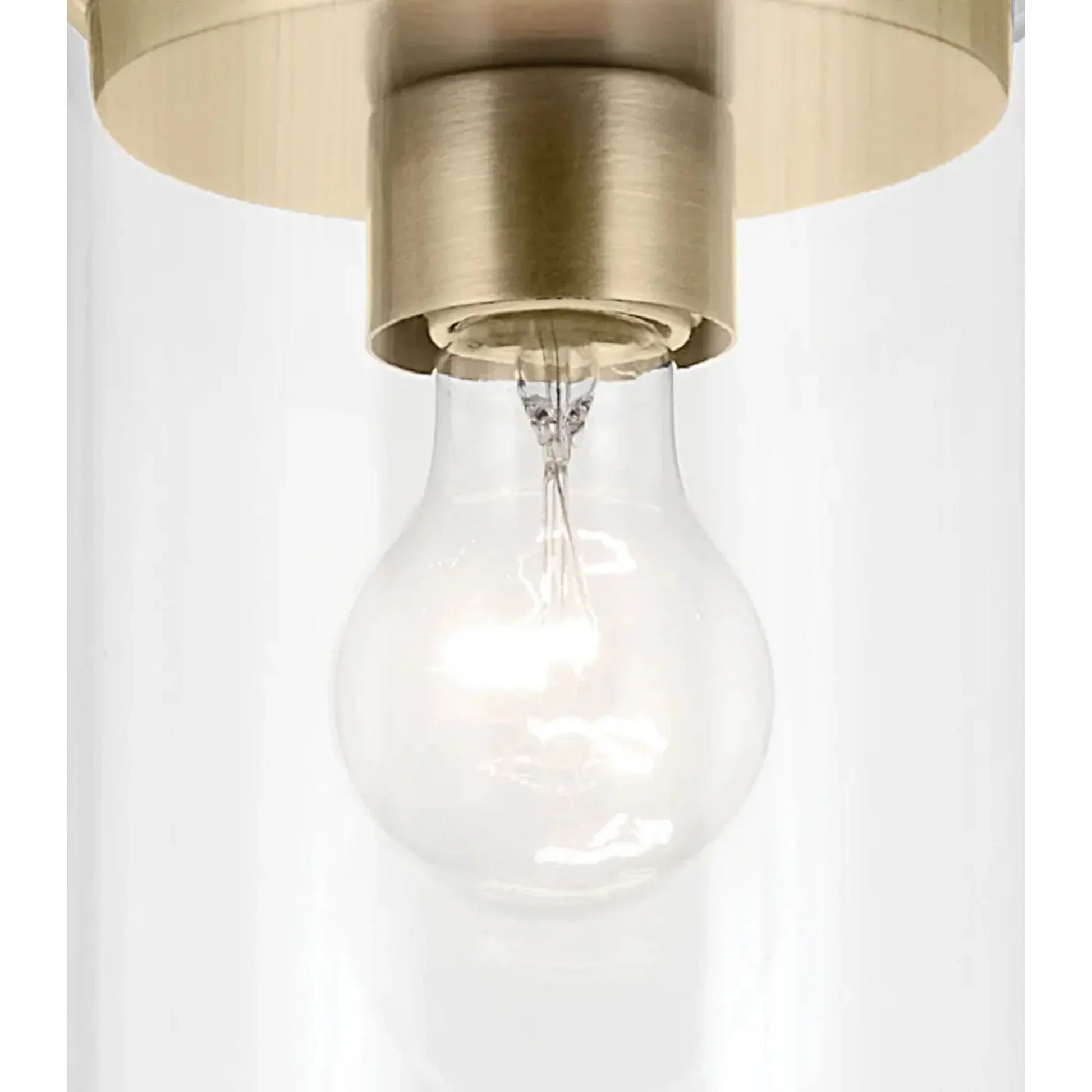Kichler Lighting - Crosby 6" Mini Pendant, Natural Brass Finish | Bees Lighting