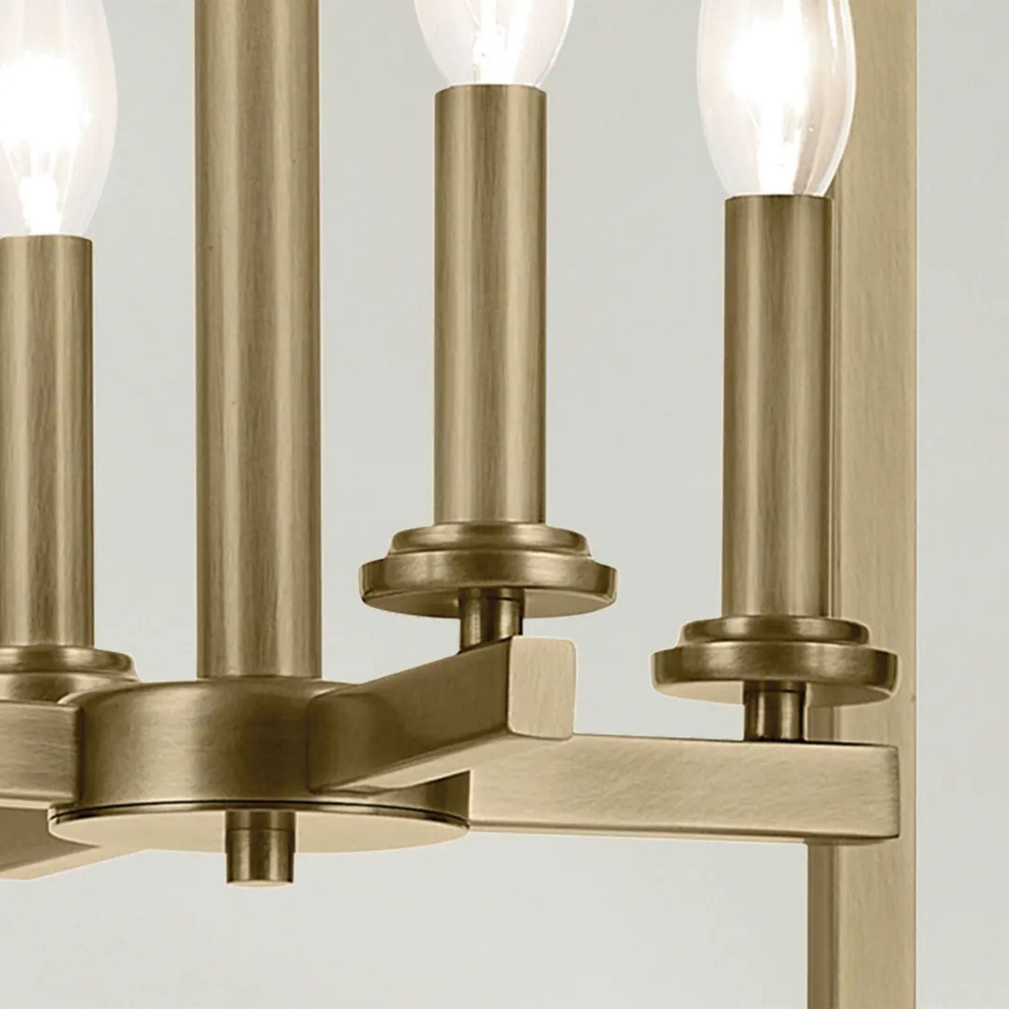 Crosby 16" 4-Light Foyer Pendant, Natural Brass Finish