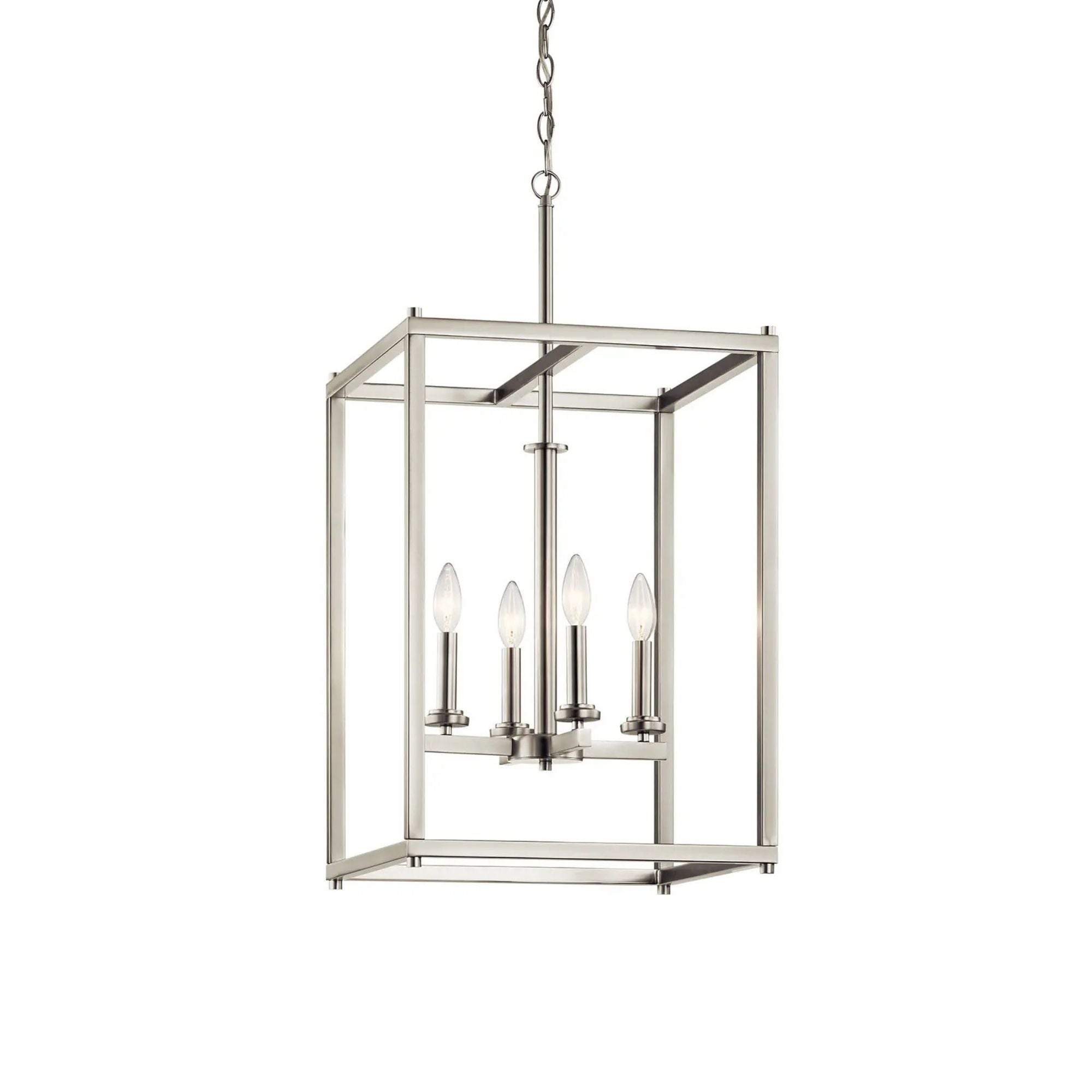 Crosby 16" 4-Light Foyer Pendant, Brushed Nickel Finish