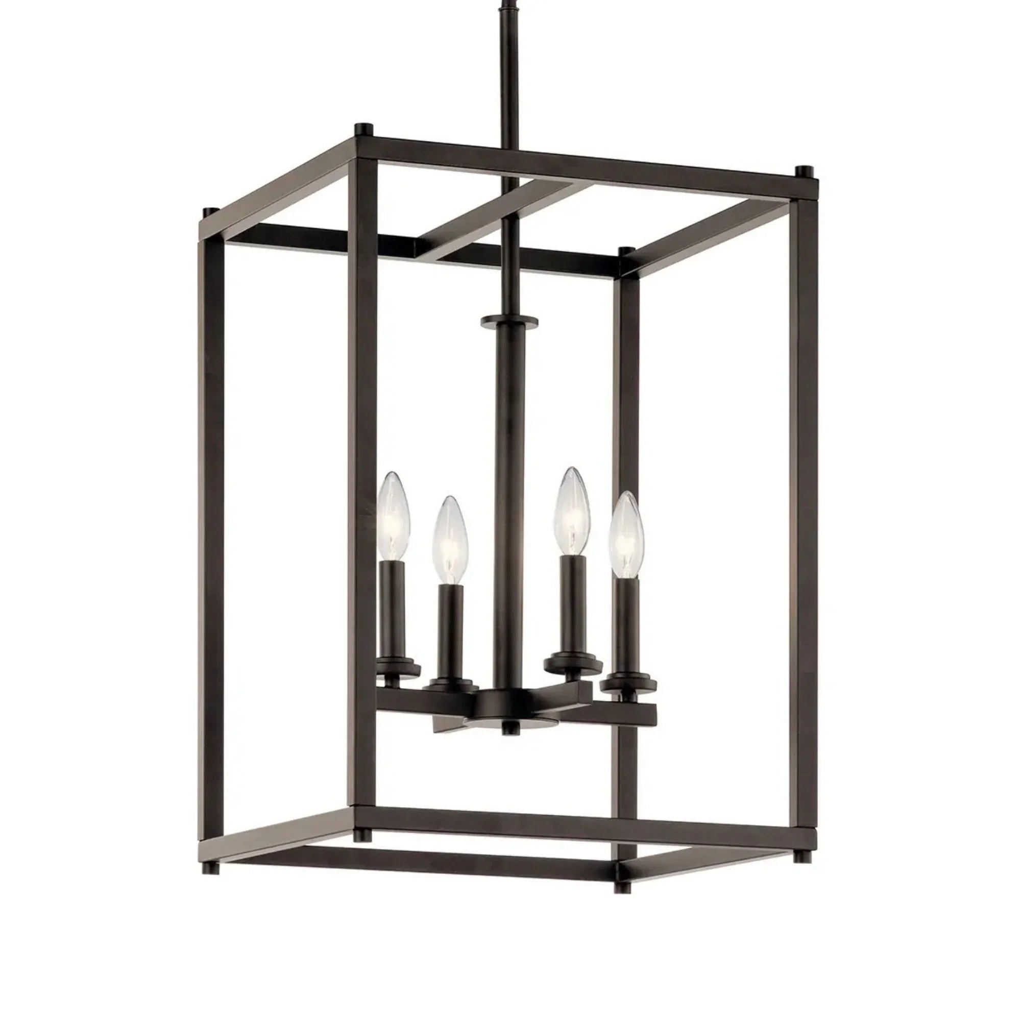 Crosby 16" 4-Light Foyer Pendant, Olde Bronze Finish - Bees Lighting