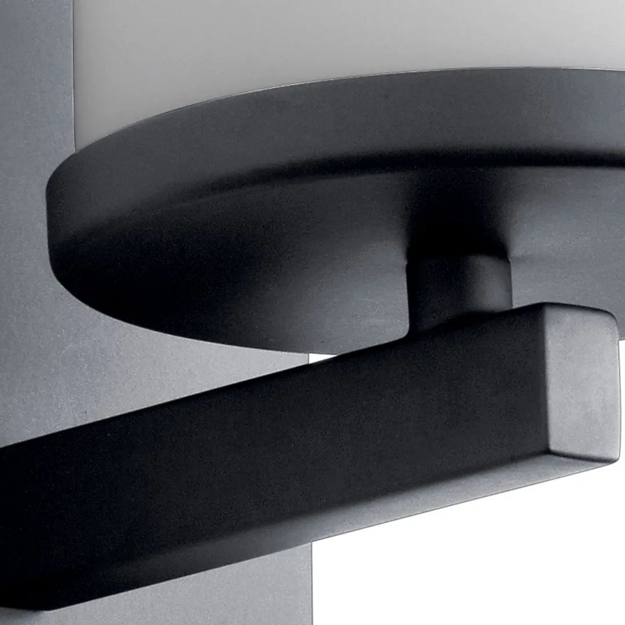 Crosby 5" Wall Sconce, Black Finish, Opal Glass