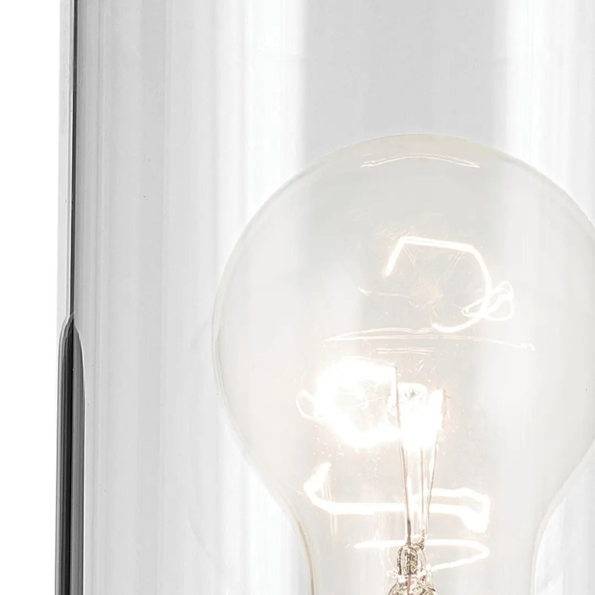 Crosby 5" Wall Sconce, Black Finish, Clear Glass