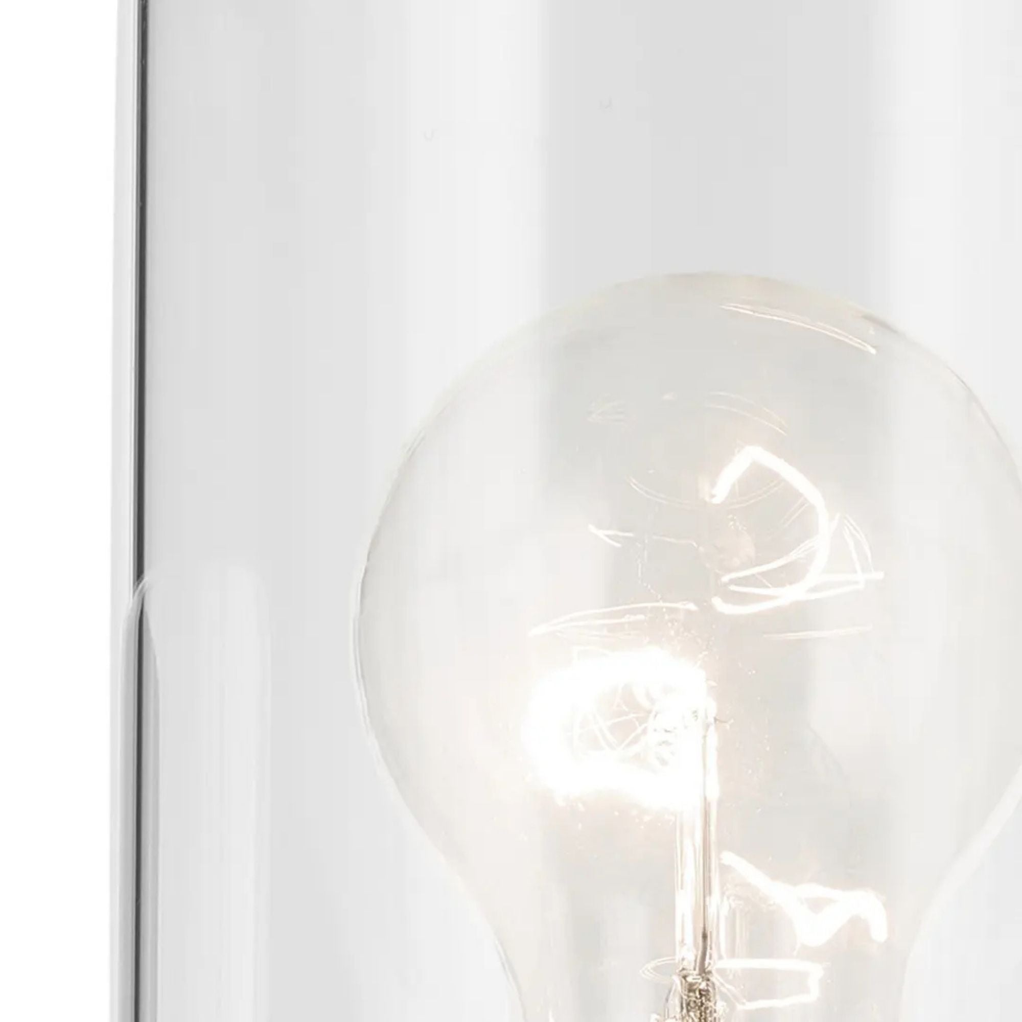 Crosby 5" Wall Sconce, Chrome Finish, Clear Glass