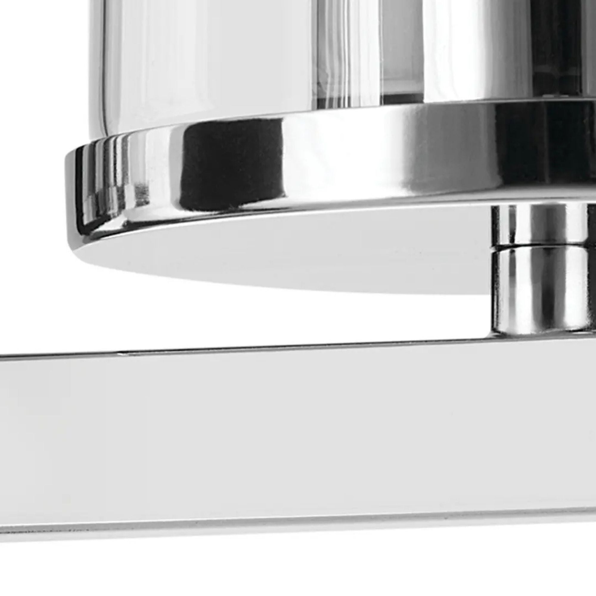 Crosby 5" Wall Sconce, Chrome Finish, Clear Glass