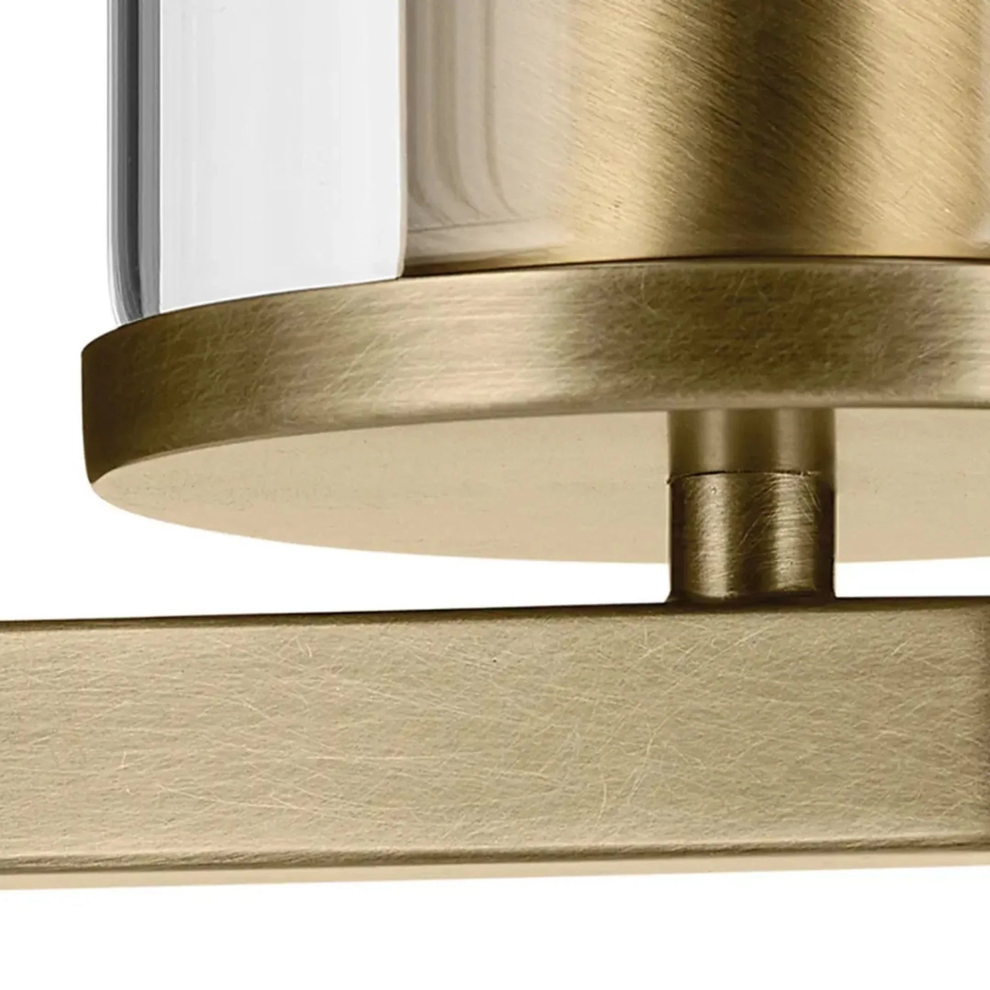 Crosby 5" Wall Sconce, Natural Brass Finish, Clear Glass - Bees Lighting