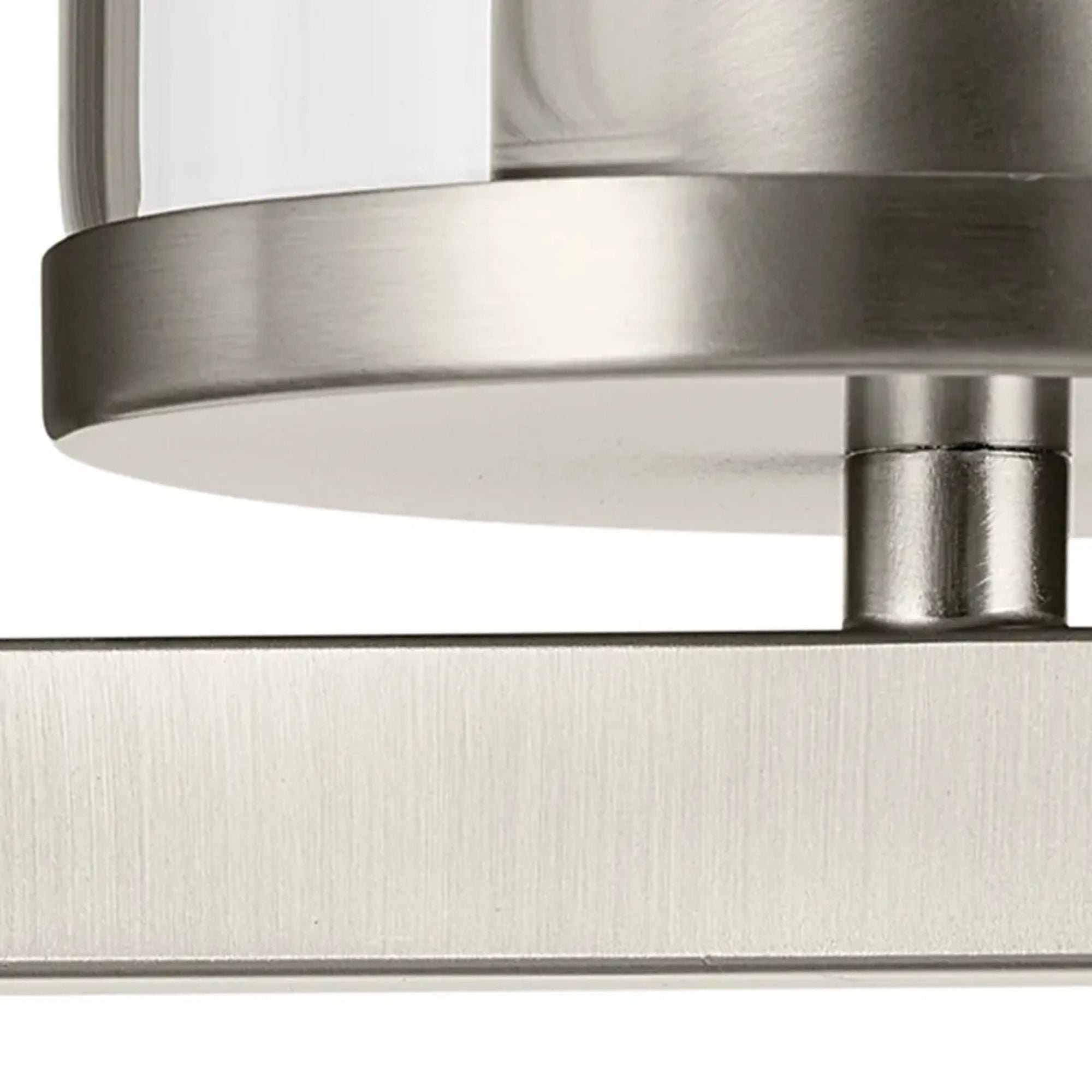 Crosby 5" Wall Sconce, Brushed Nickel Finish, Clear Glass
