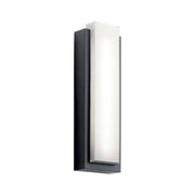 Dahlia 25" LED Outdoor Wall Light, Black Finish
